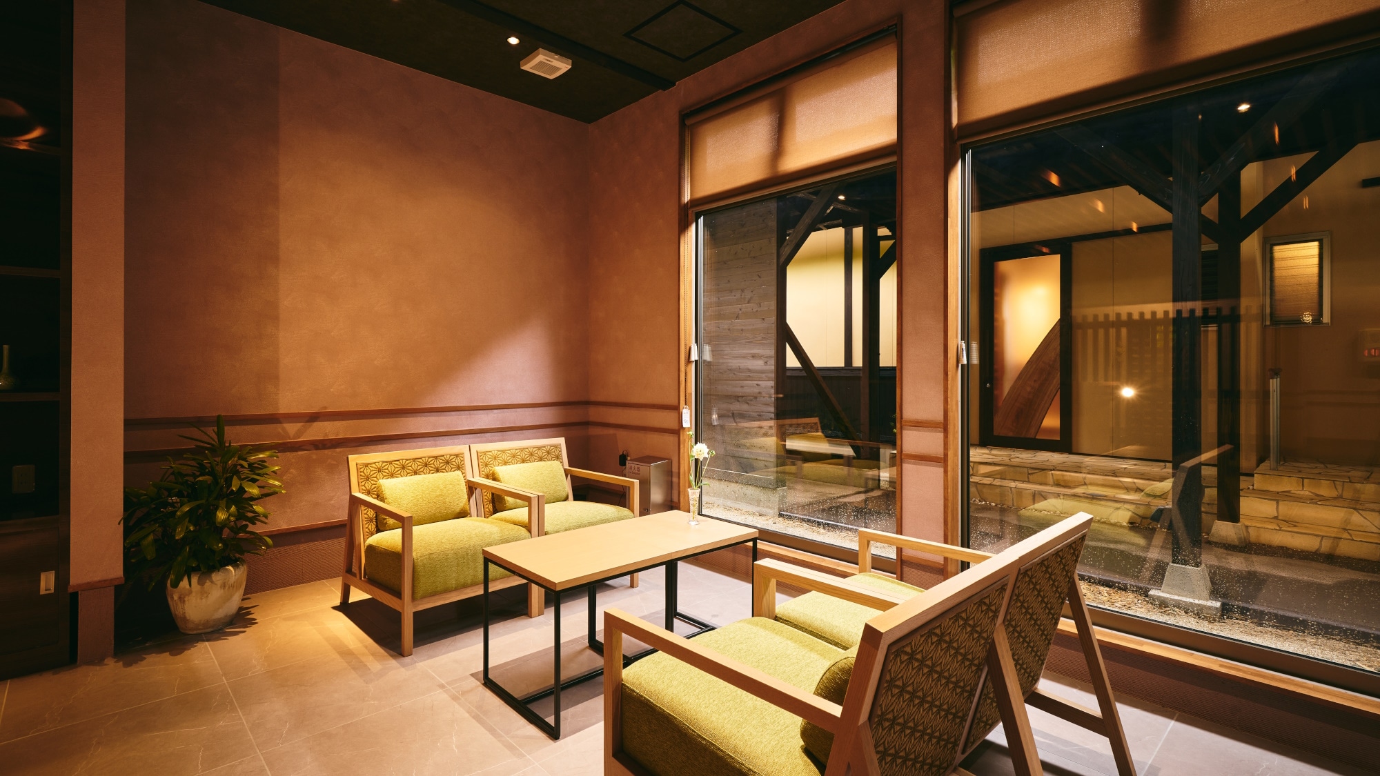[Bettei/Sakura] The spacious lobby area