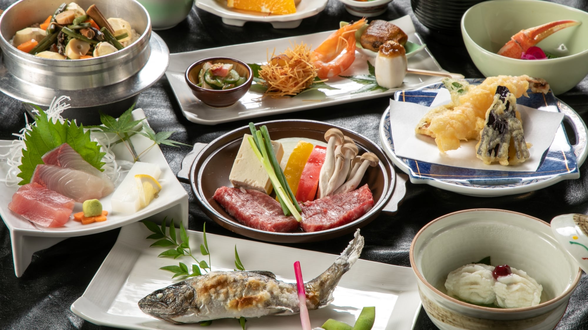[Standard Kaiseki] We will prepare dishes using plenty of seasonal ingredients, such as chestnuts and wild vegetables, which are specialties of Yamae Village.