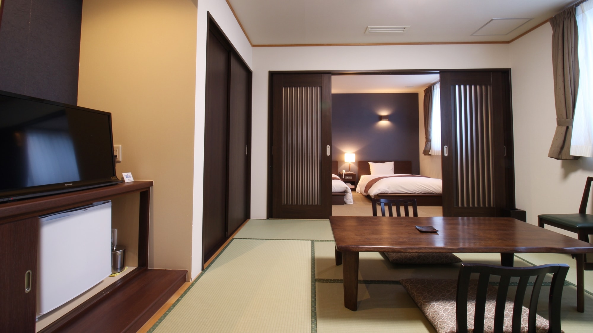 *[New building] Japanese-Western style room/Japanese-style room and Western-style room totaling 16 tatami mats. *No smoking in the entire building.