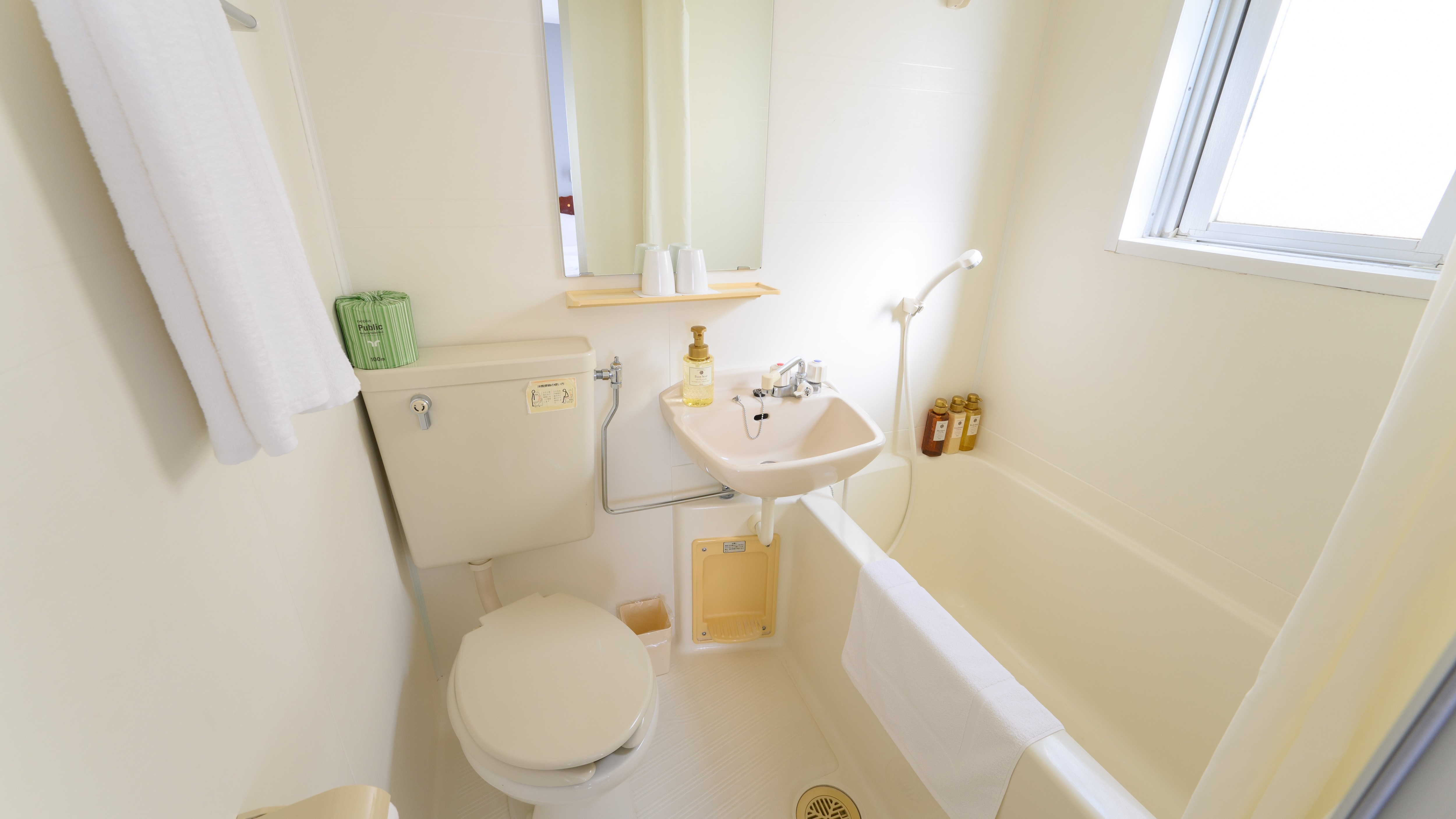 Unit bathroom (example of a guest room)