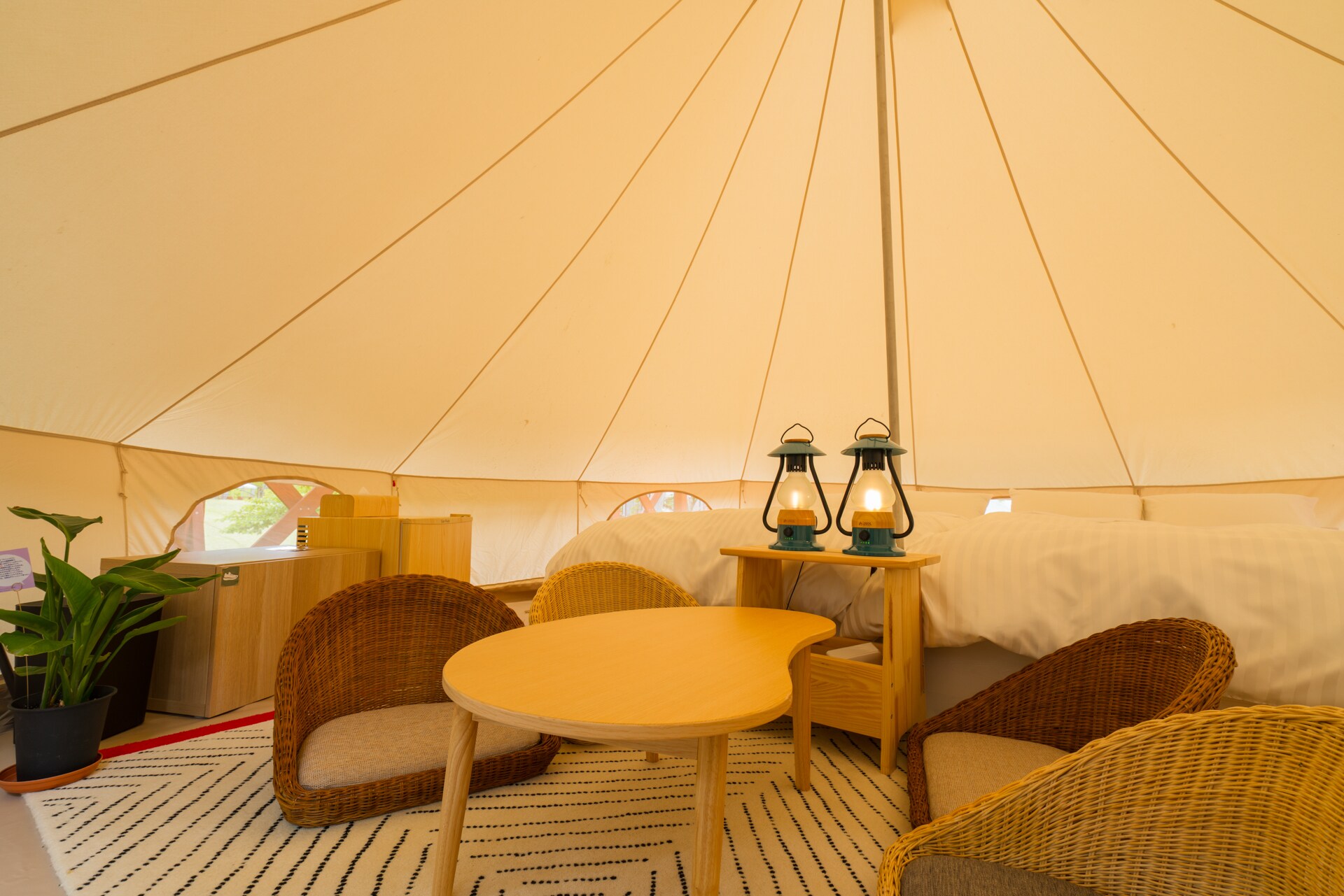 Glamping interior