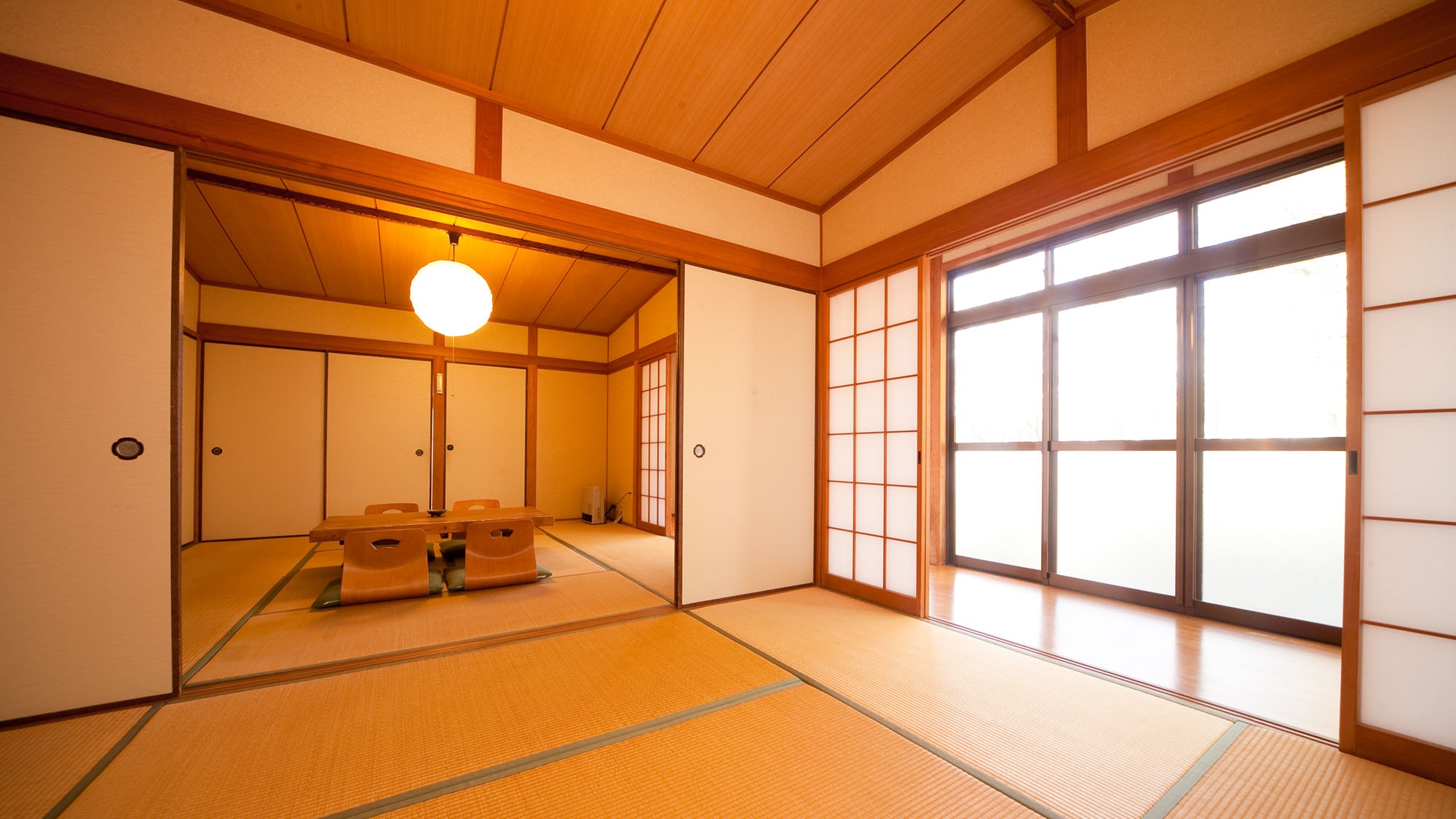 Room with rock bath semi-open air 6 tatami mats 12 tatami mats