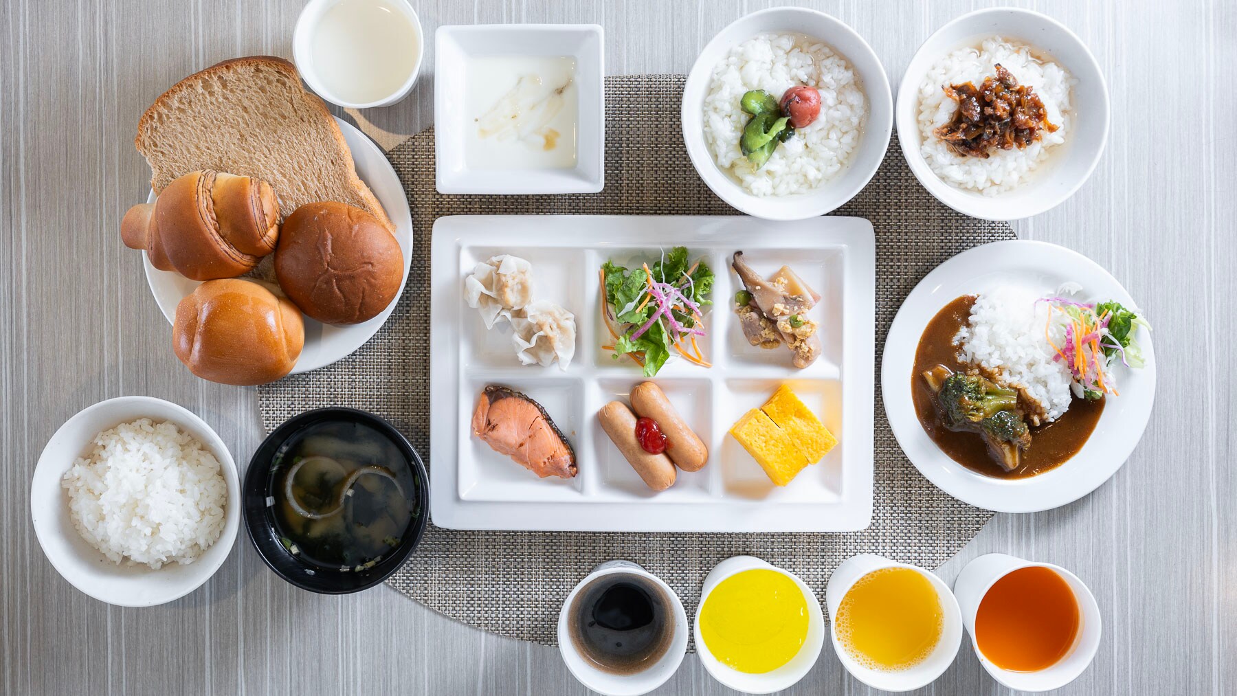 Healthy breakfast arrangement image