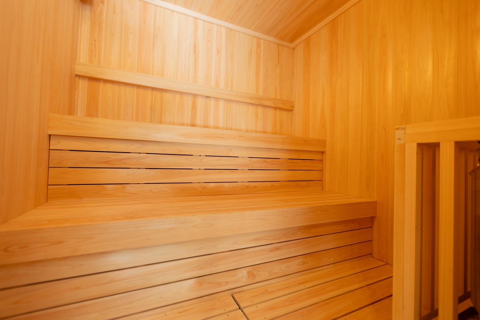 Special room with sauna inside the sauna