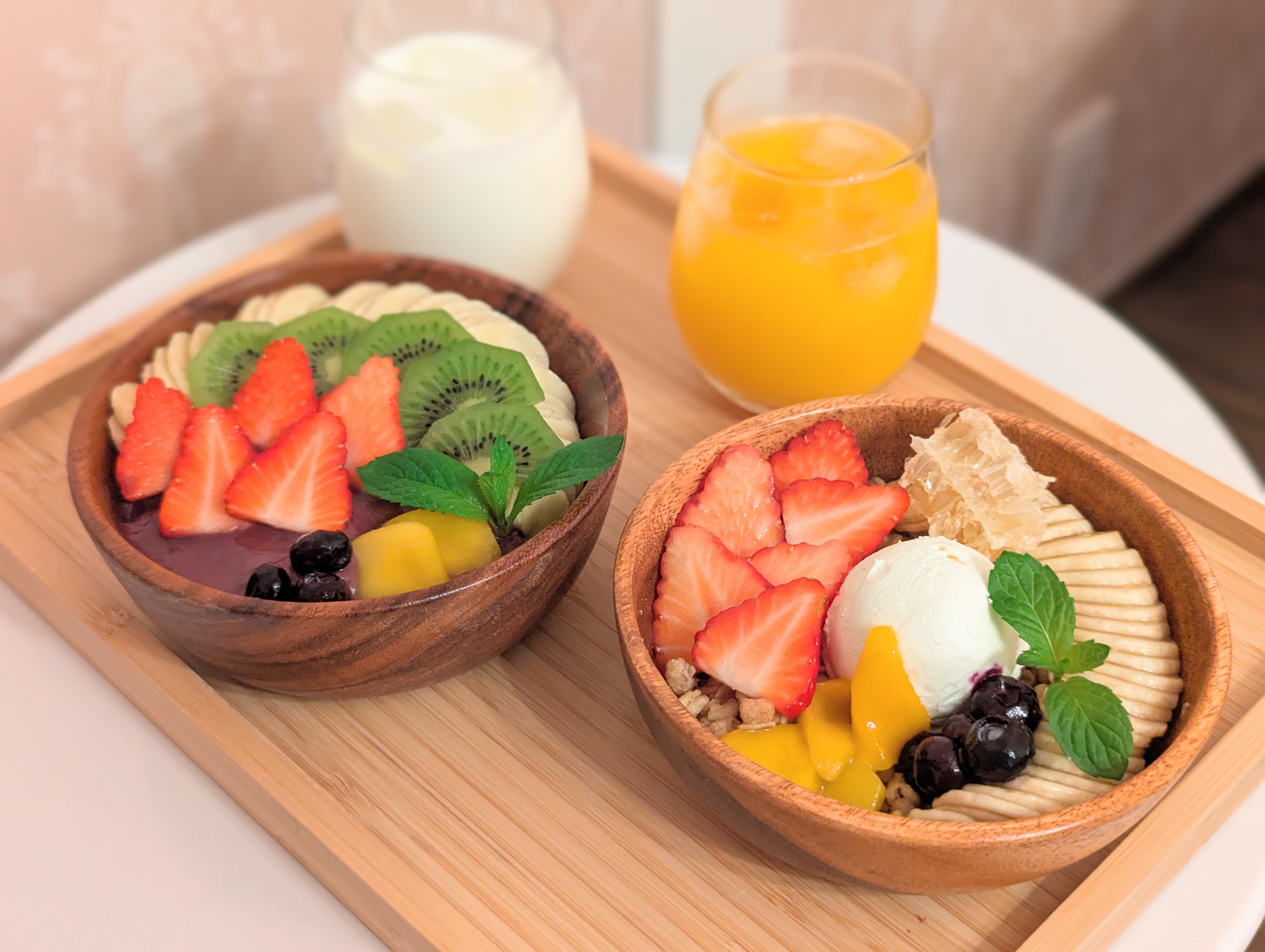 [ตัวอย่างอาหารเช้า] ชุดอาหารเช้าพร้อมตัวเลือกอะซาอิโบวล์หรือโยเกิร์ตกรีก