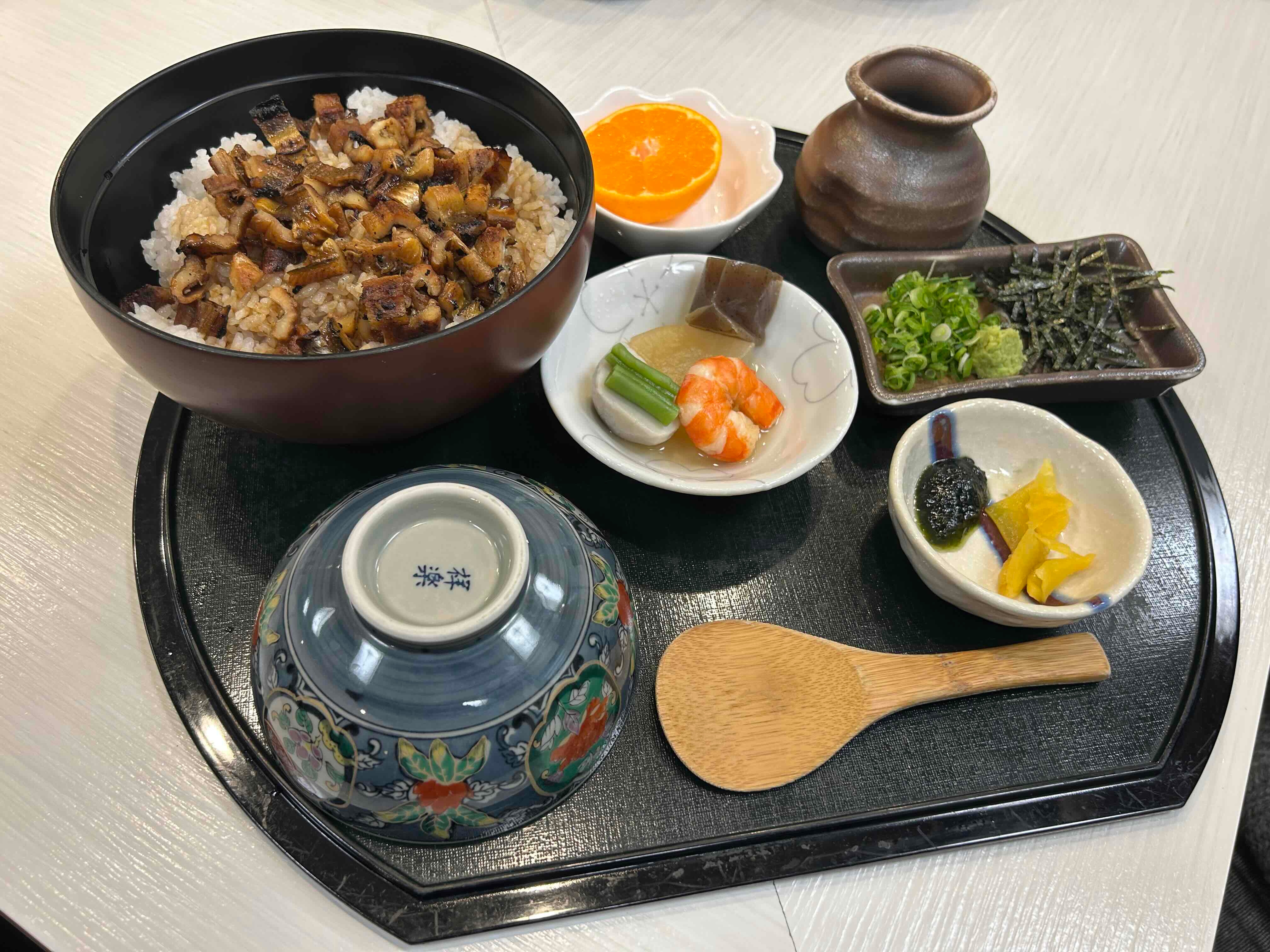 C. Charcoal-grilled conger eel on rice
