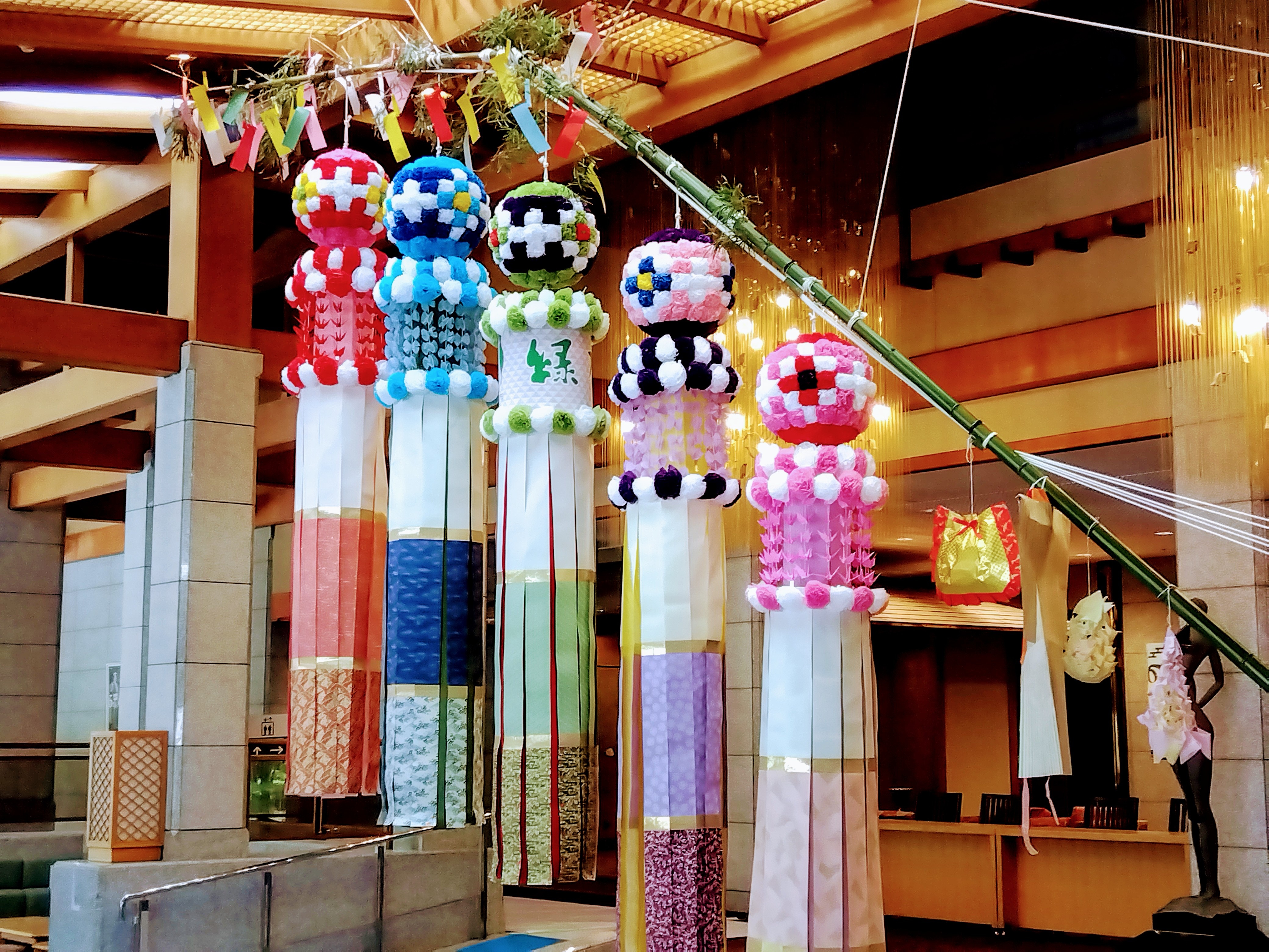 dekorasi lobi tanabata