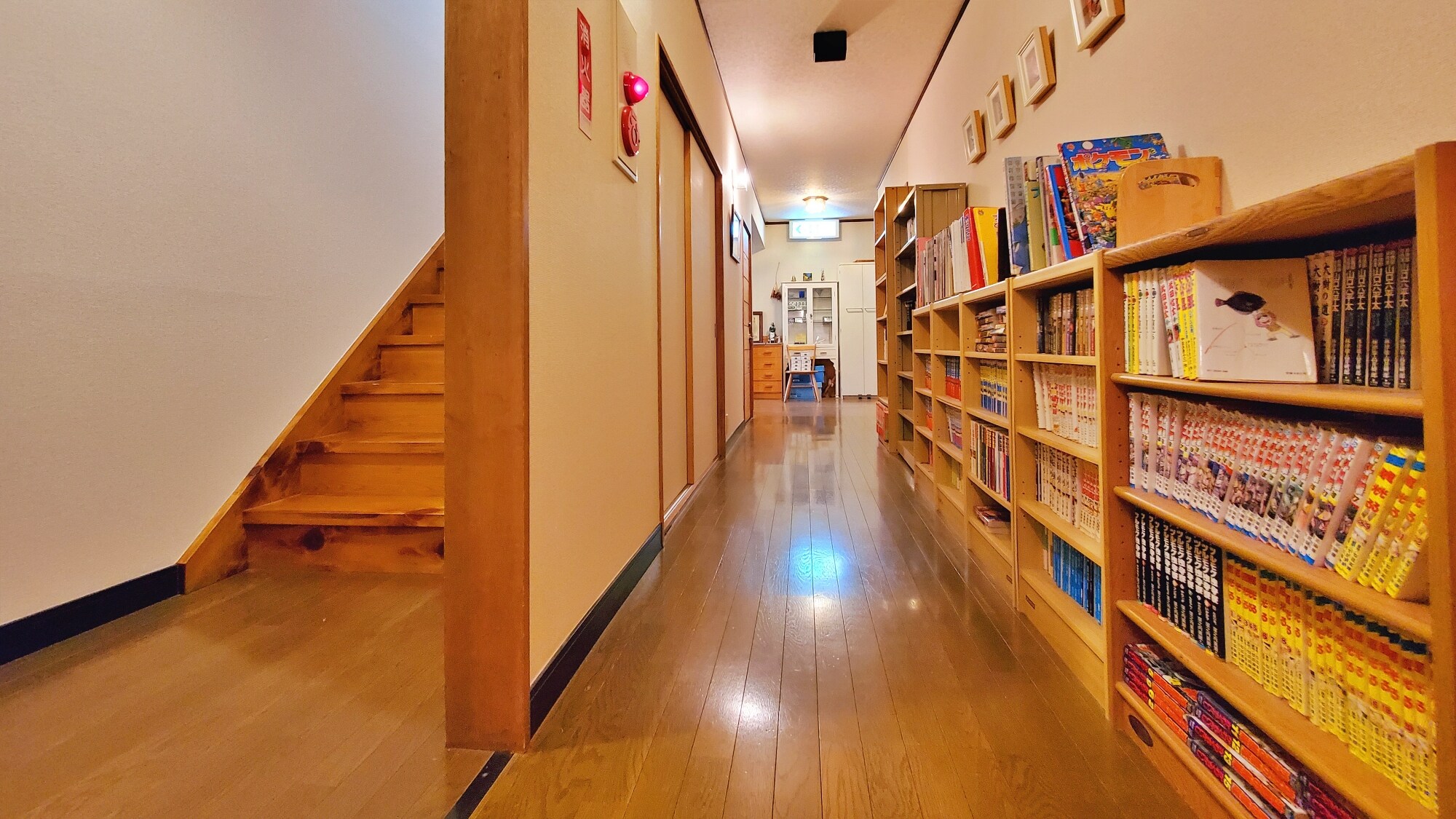 Inside the building