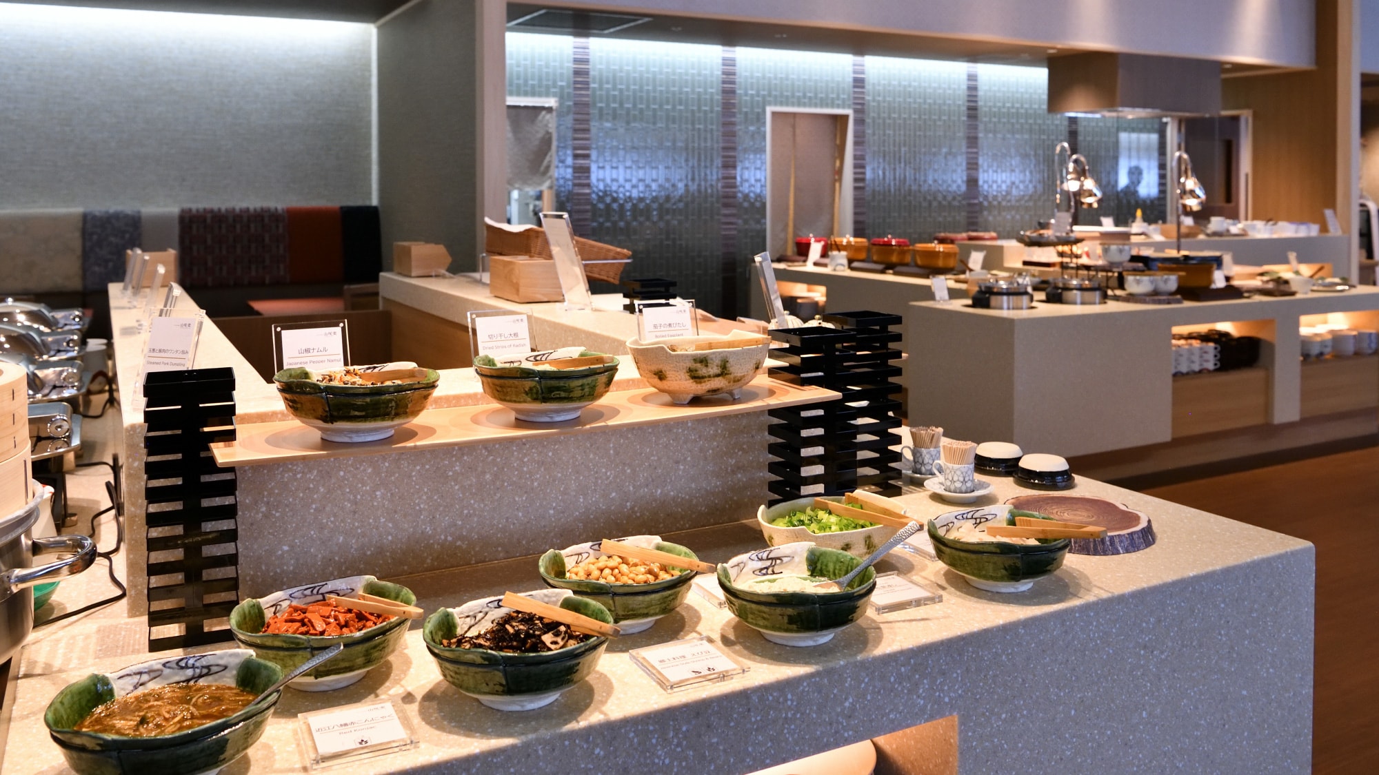 An example of a breakfast buffet