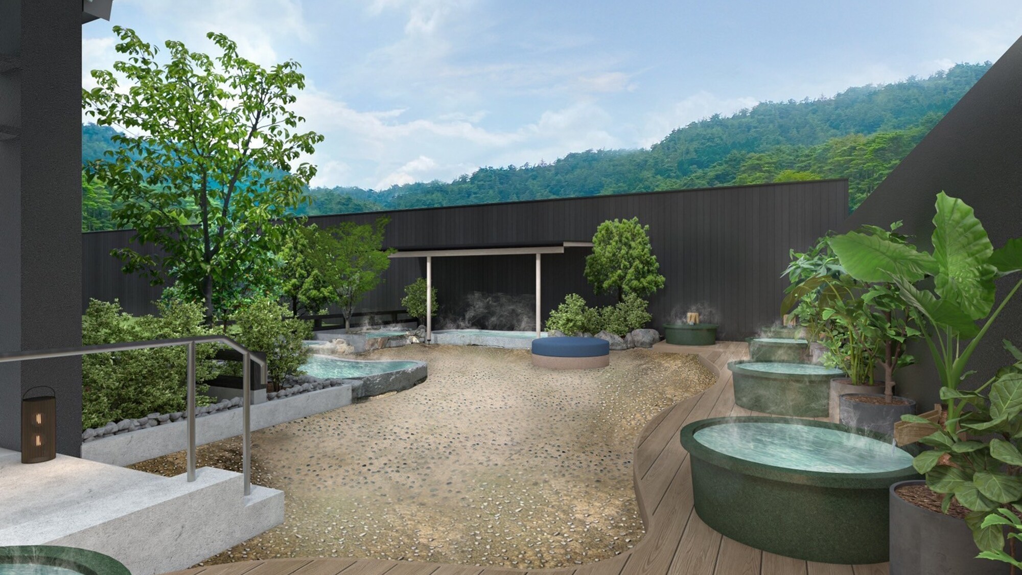 [SPA Area - Ruriyu -] [Bade Zone] We also recommend taking a bath in the tub while looking up at the blue sky. (From April 24th)