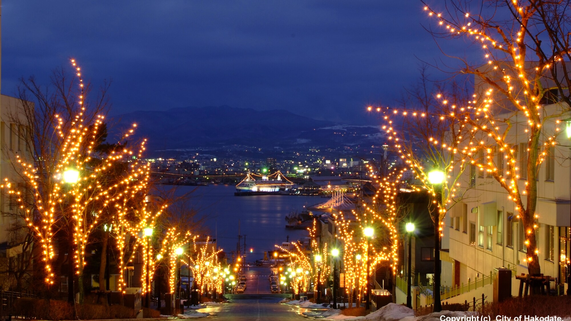 [Hakodate Illumination] The winter scenery of the cityscape turns into a corridor of light. (Scheduled for December to February)