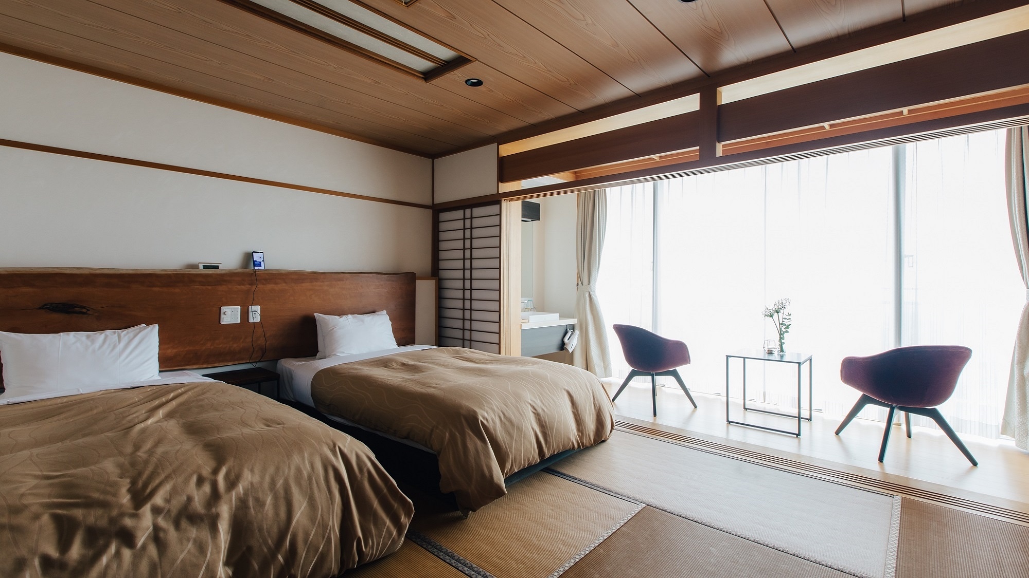 [New building] 2nd floor Japanese-style twin room / 25 square meters / Non-smoking