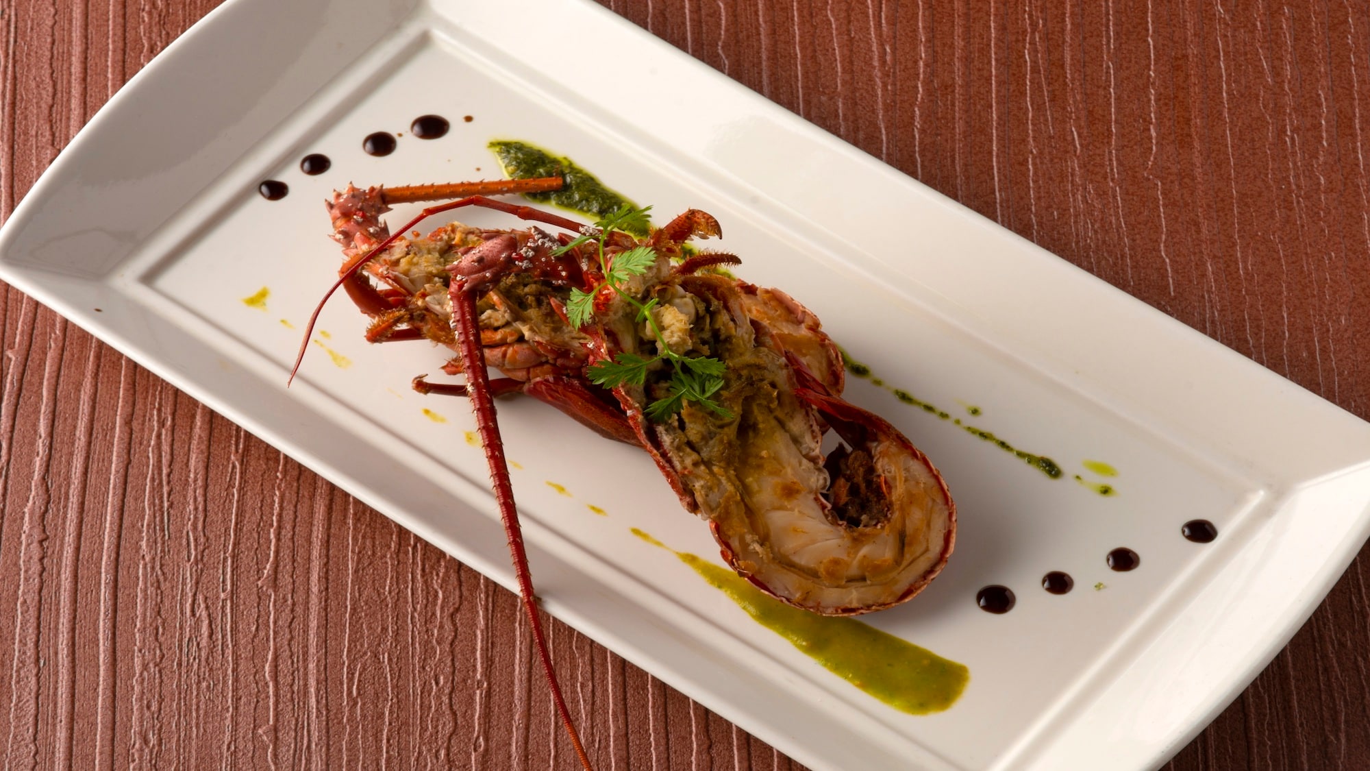 Grilled spiny lobster