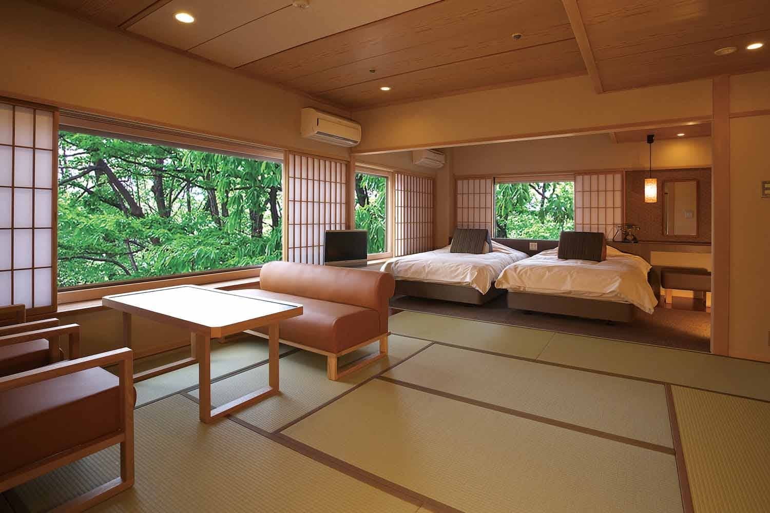 Taisho modern Japanese and Western room 12.5 tatami + twin (example) (* There are different types)
