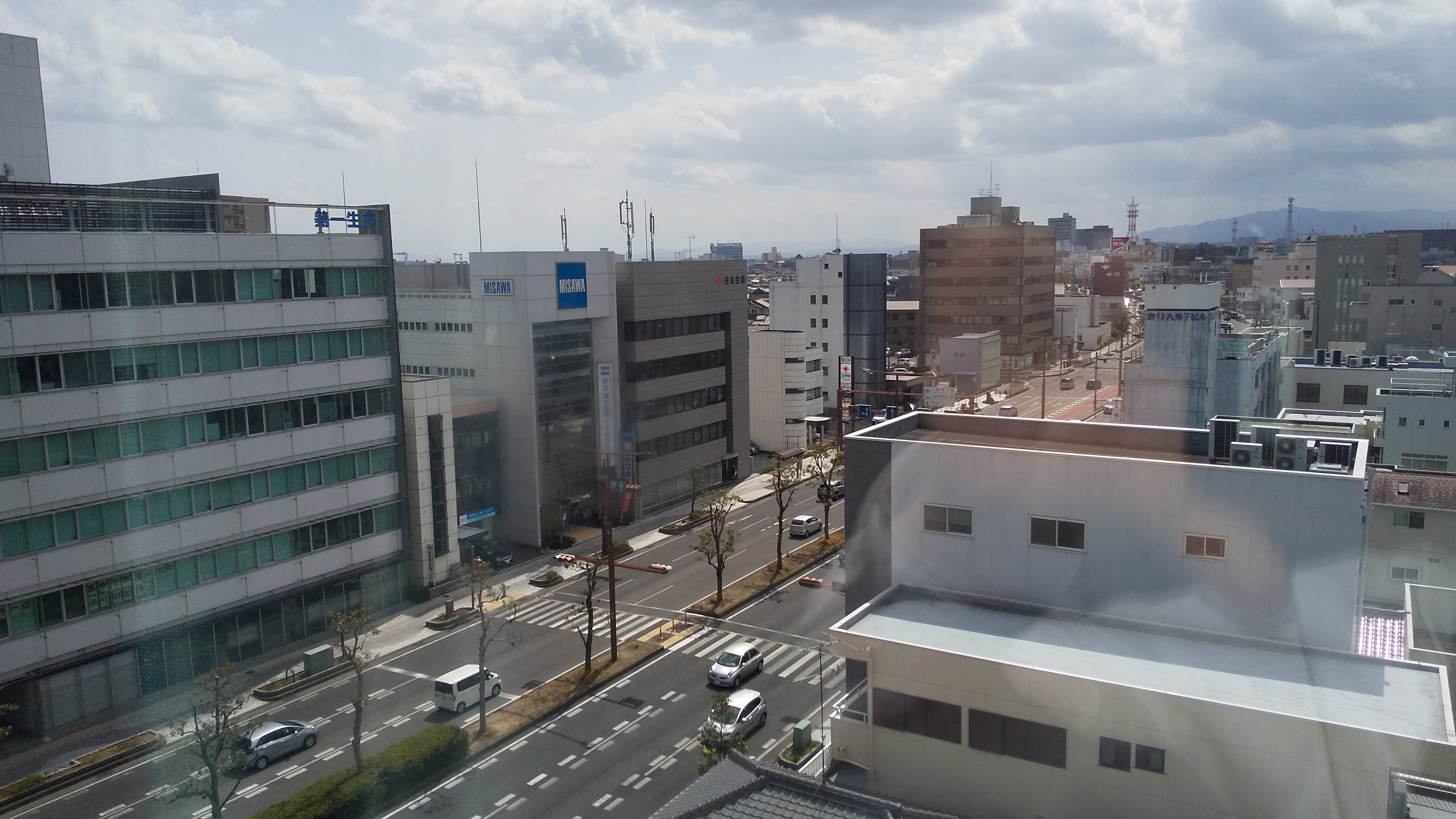 从较高楼层观看