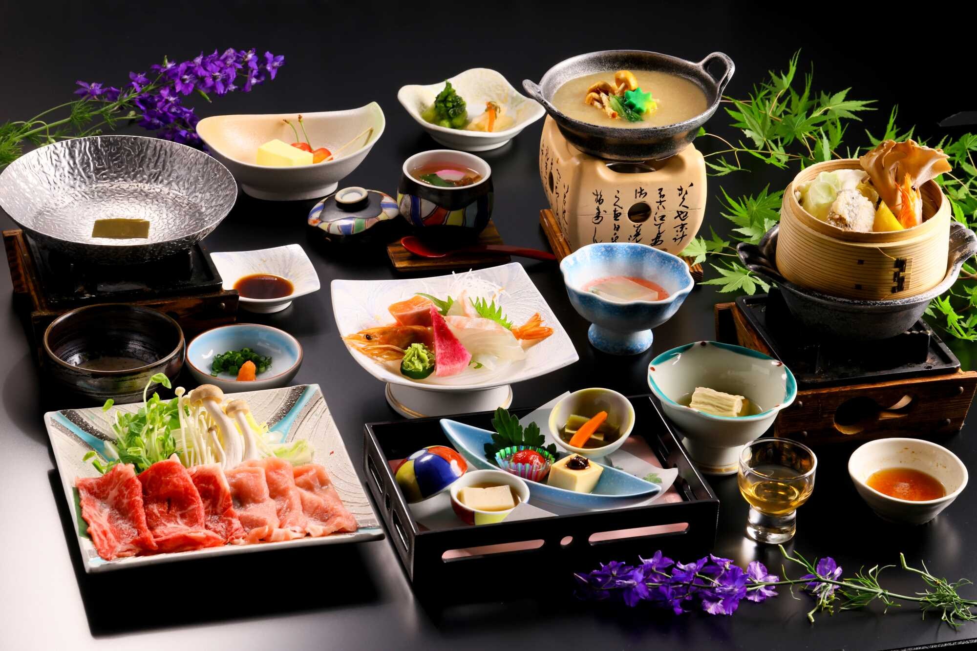 June and July dishes: IRODORI course