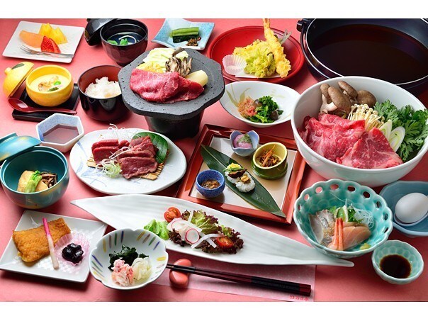An example of Joshu beef sukiyaki Japanese meal