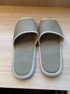 [Guest room] Freshly washed slippers (gold)