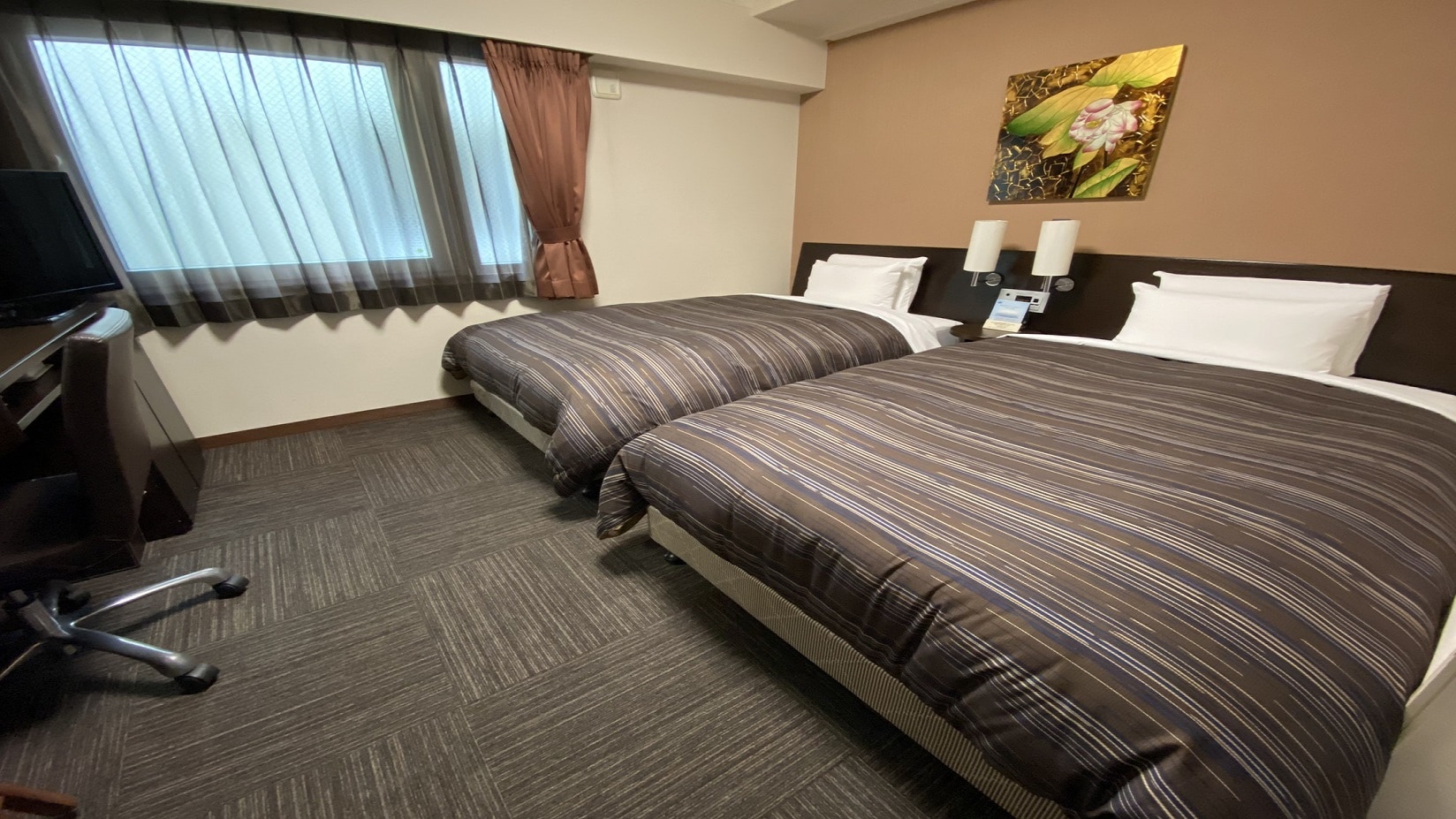Comfort Twin Room [16㎡] Bed size 115 & times; 195 (cm) ■ Airweave / Memory foam pillow ■