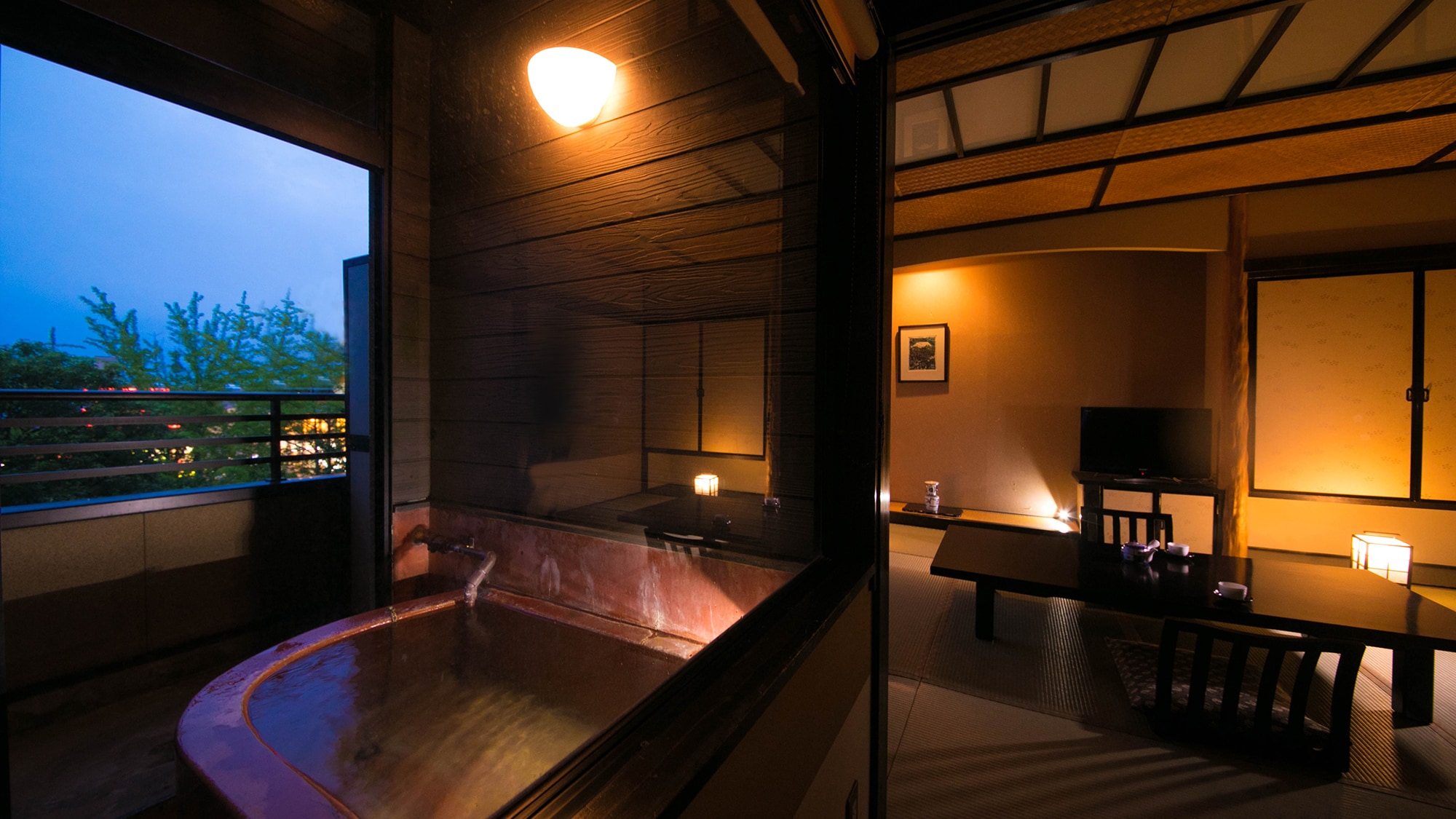[With semi-open-air bath] Japanese-style room 2 rooms