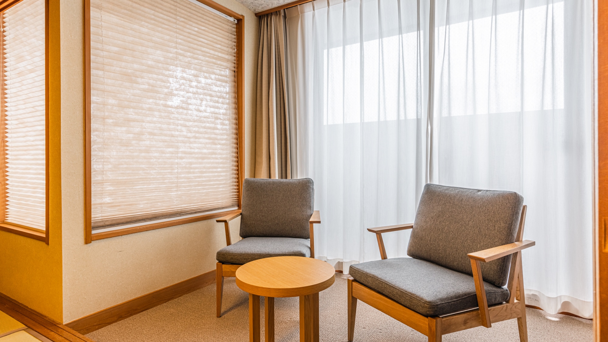 Japanese-style king room with open-air hot spring bath / Room on the top floor