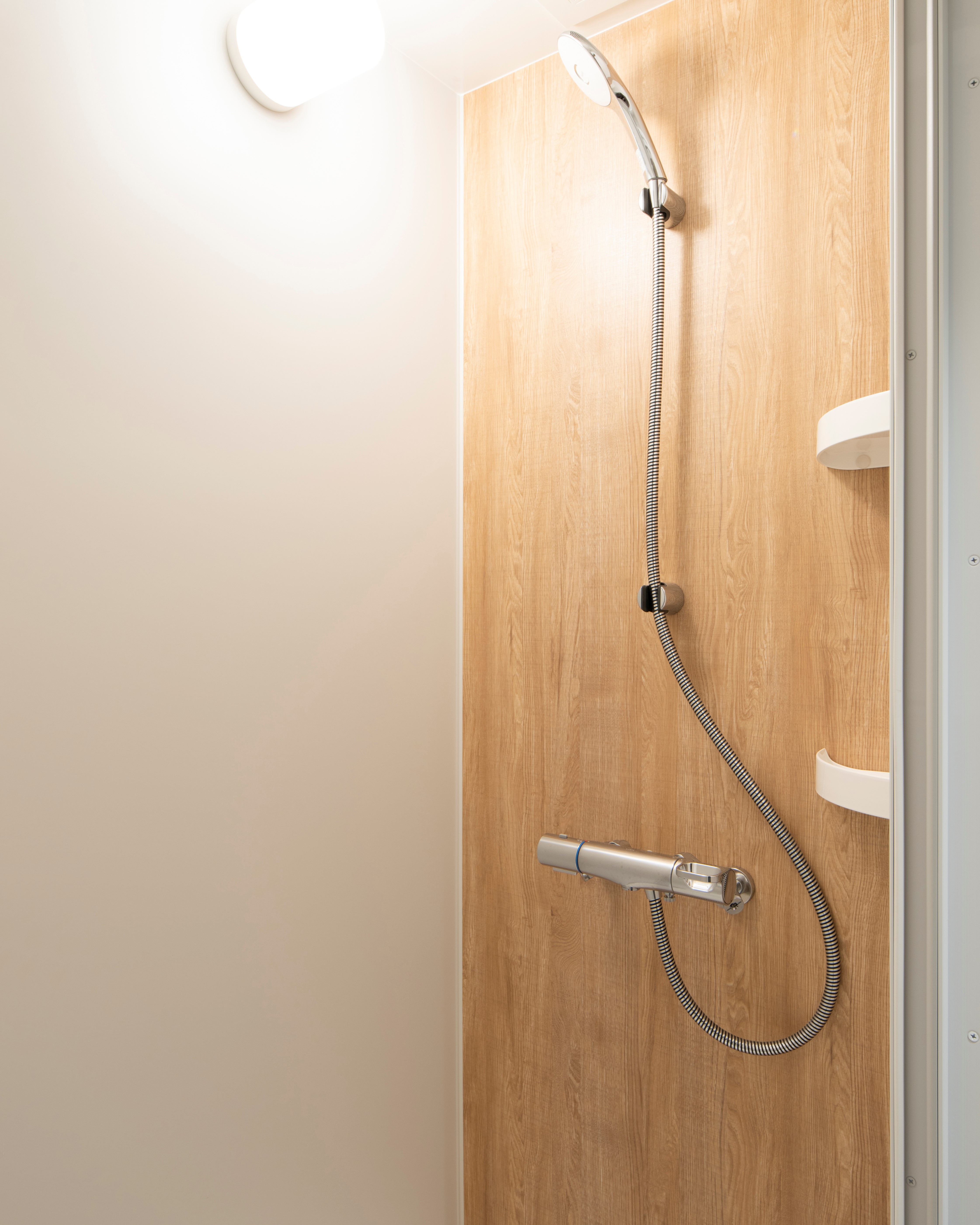 Guest room shower booth