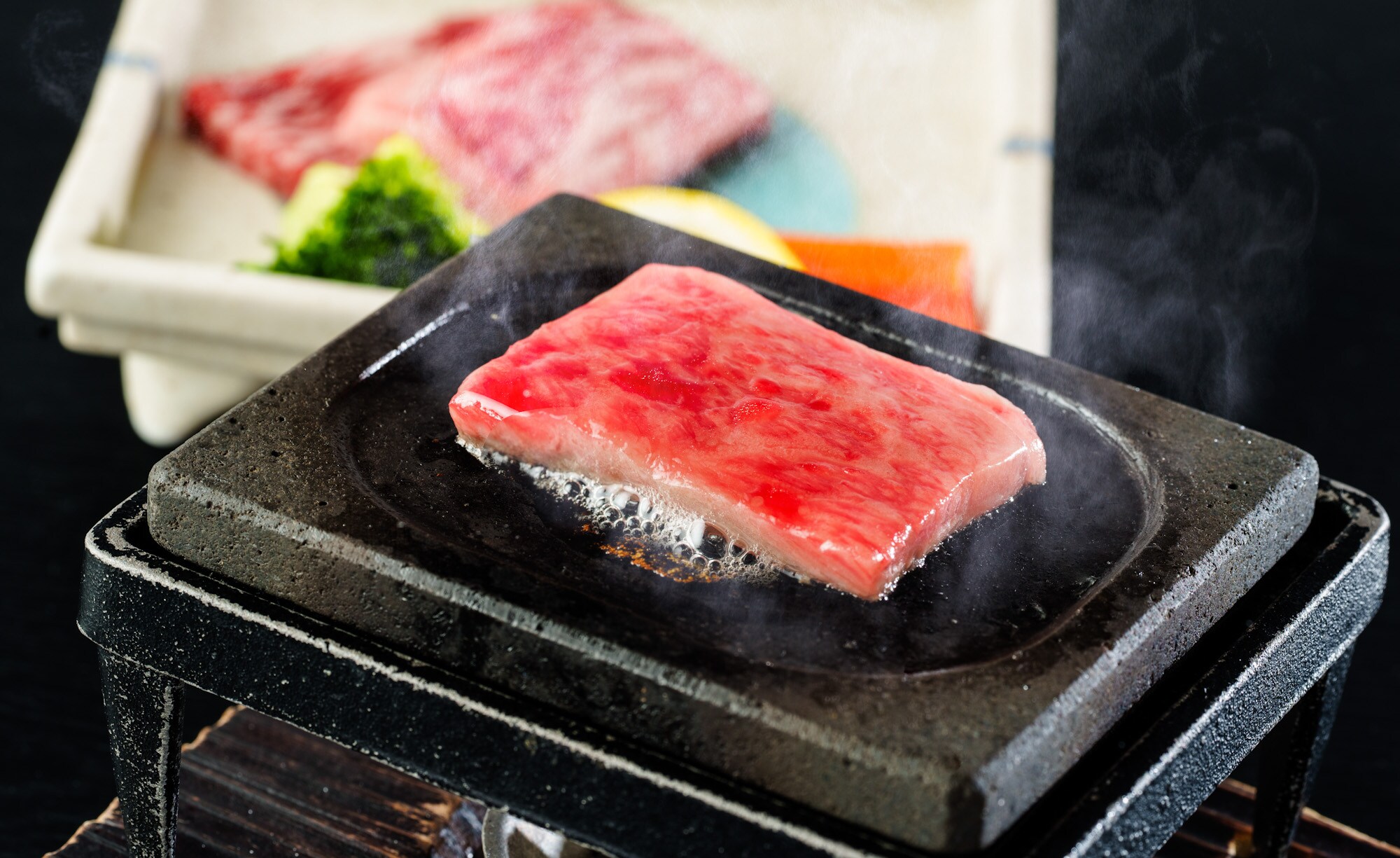 Special Wagyu beef sirloin stone-grilled