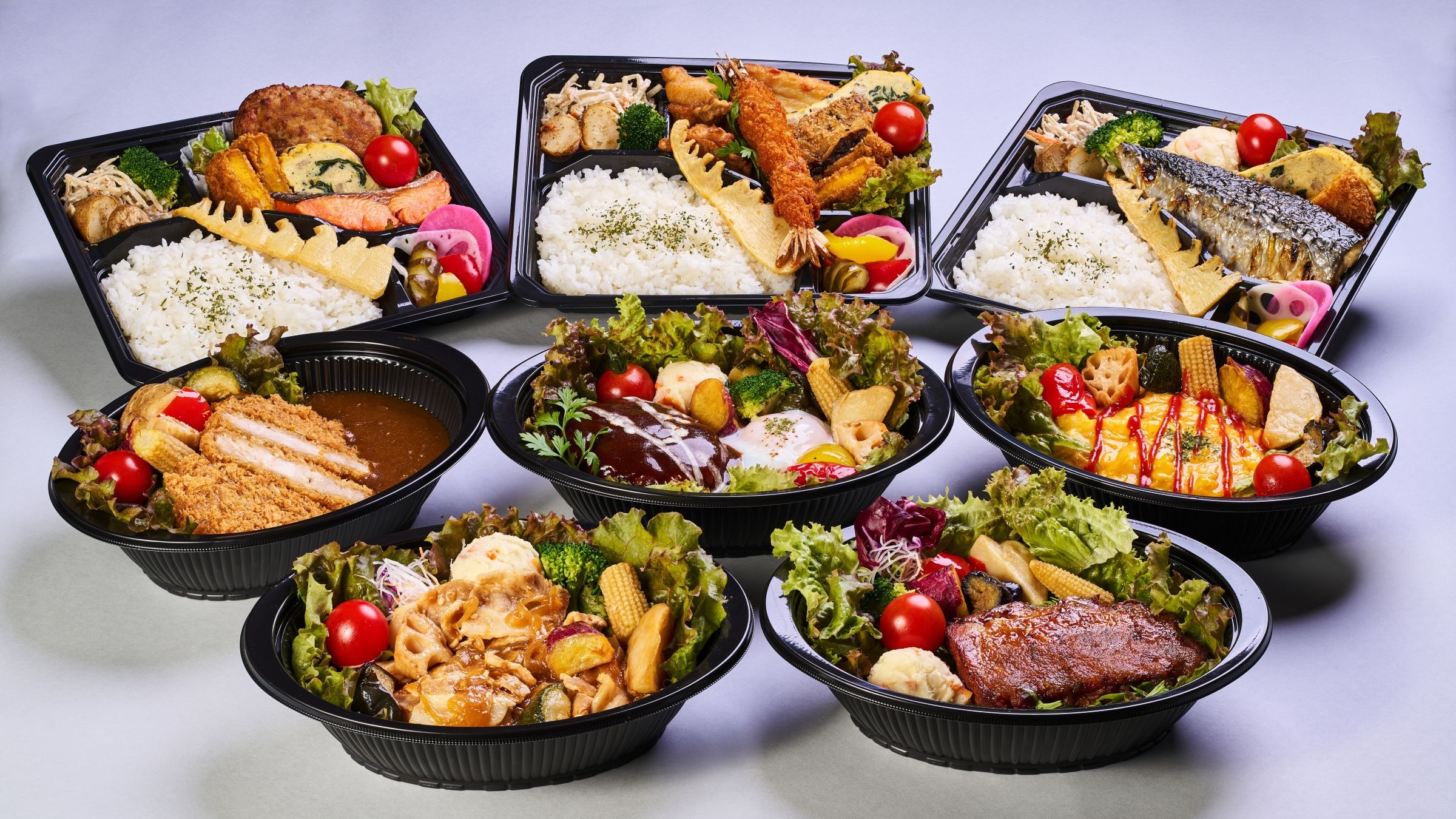 [Dinner example: Selectable bento plan] Choose your favorite bento from 8 options!