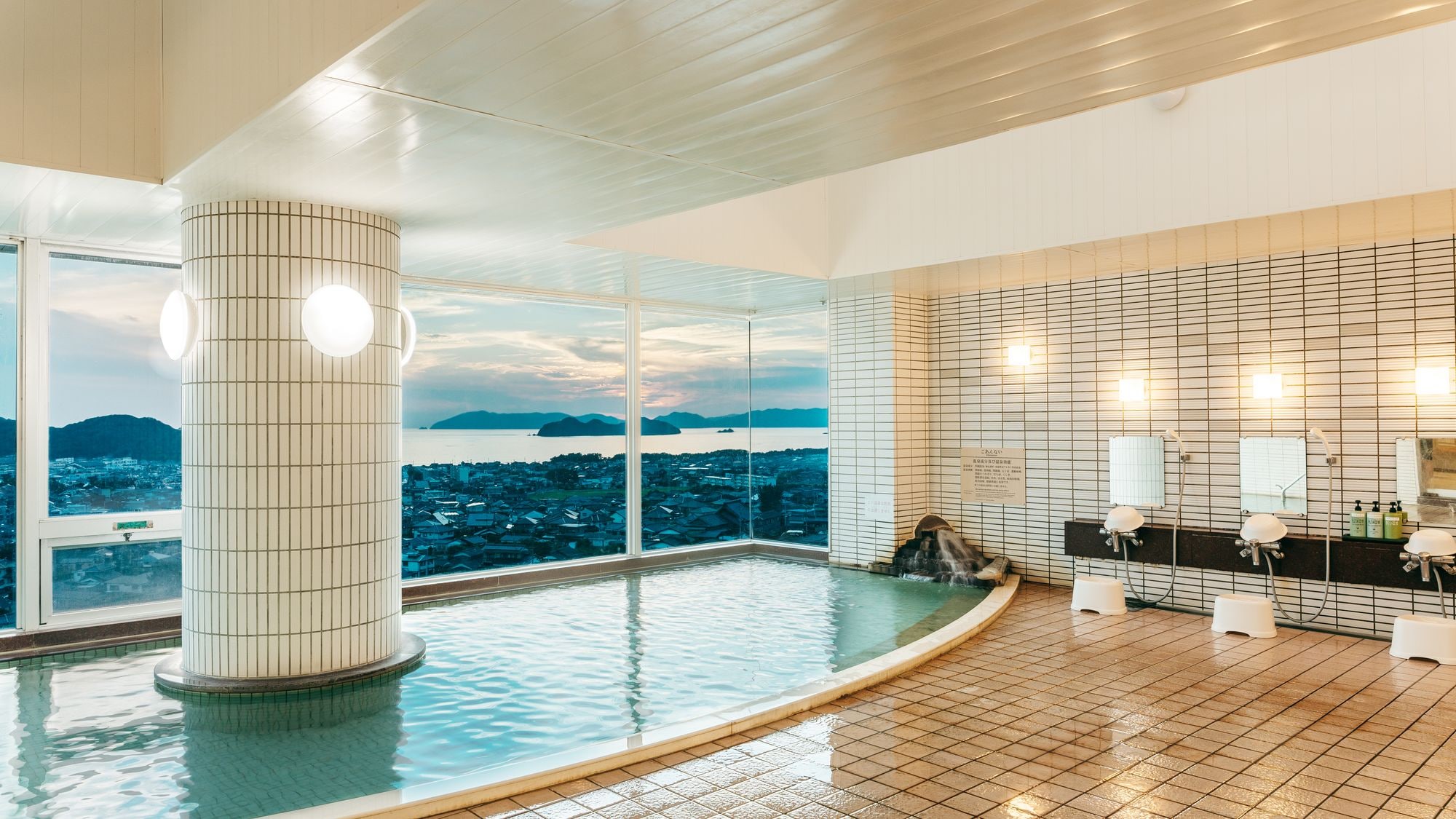 絶景の浴室