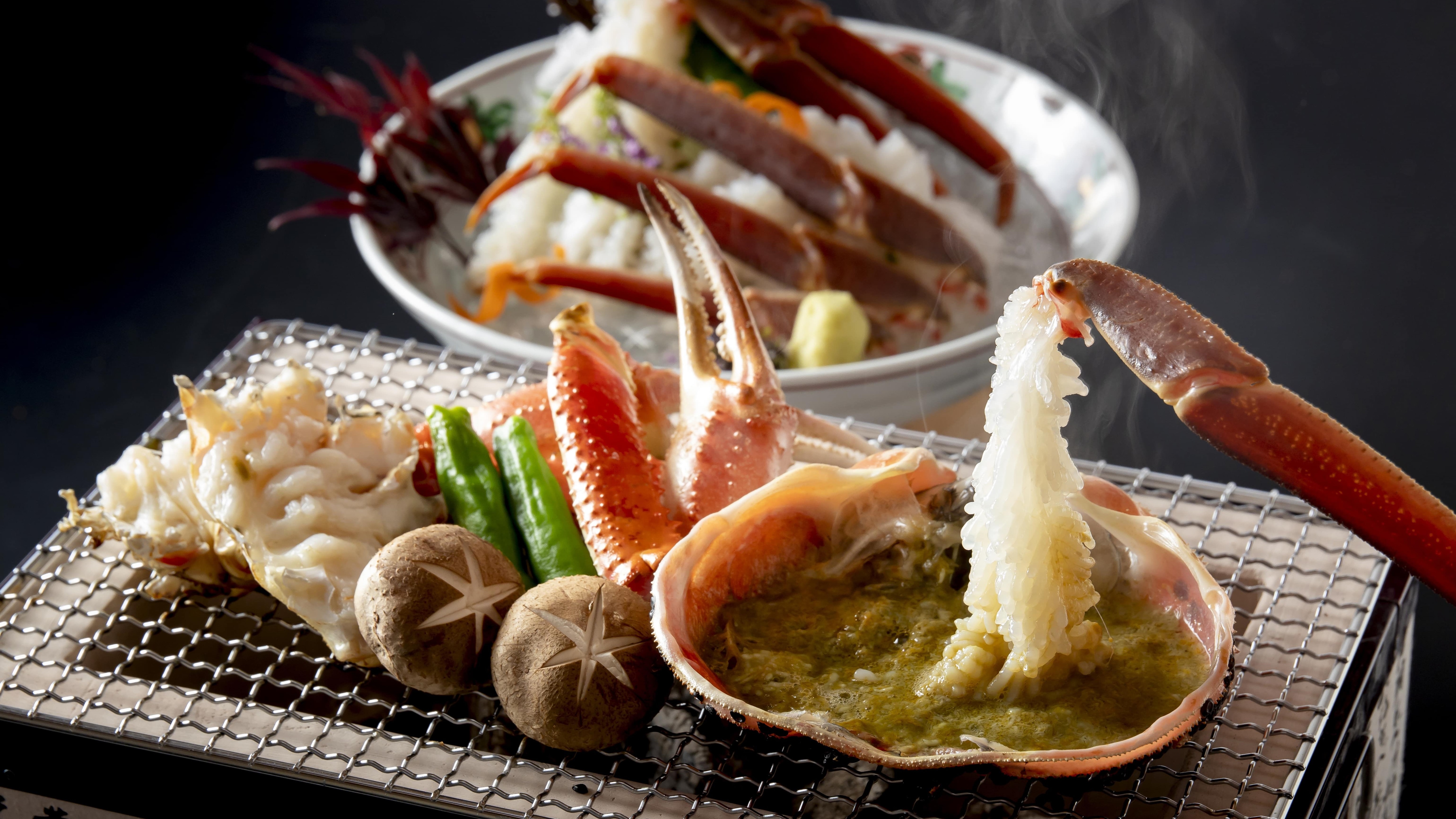 越前がにプランは11月～３月の期間でお楽しみいただけます