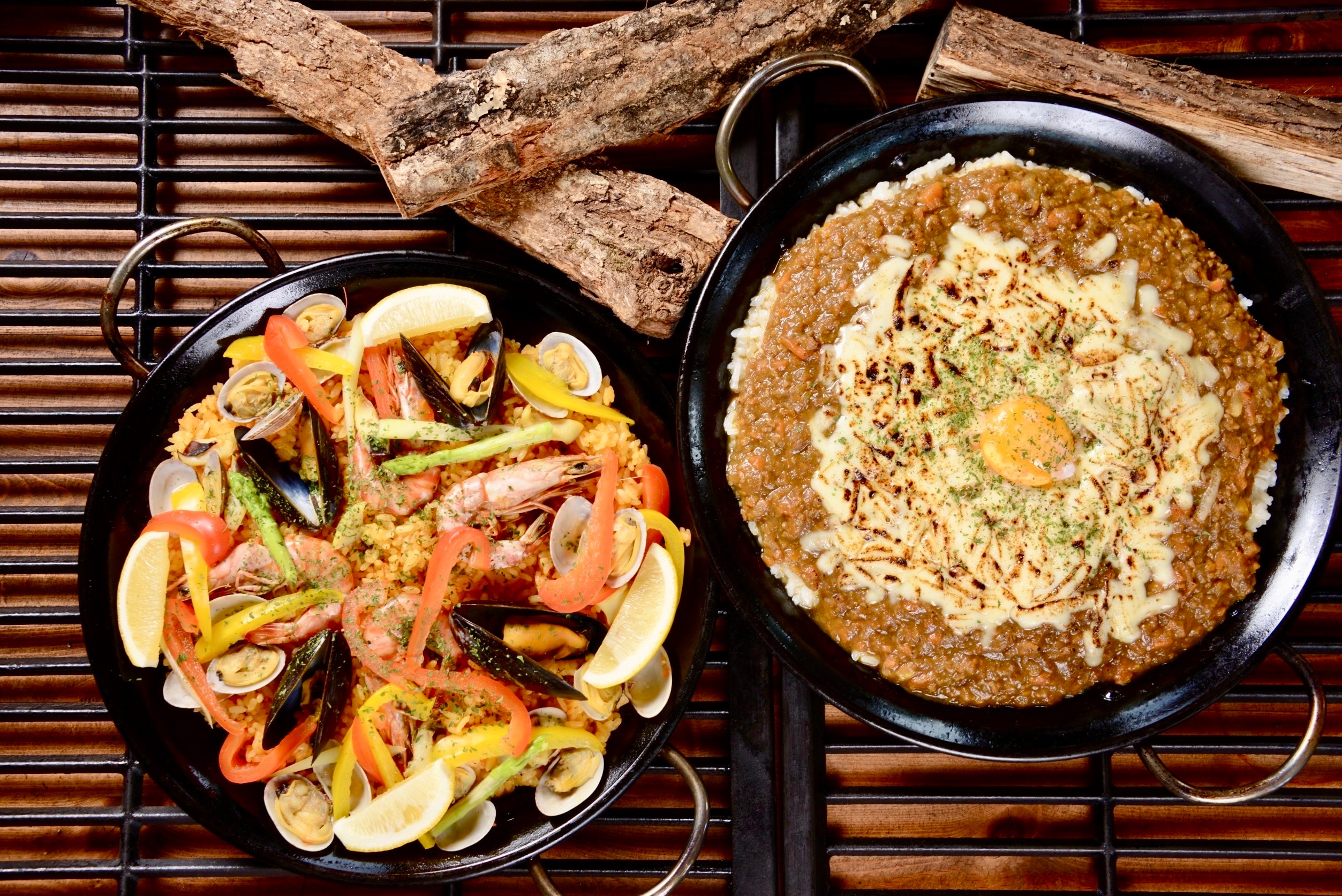 [Dinner] Paella and Curry Doria