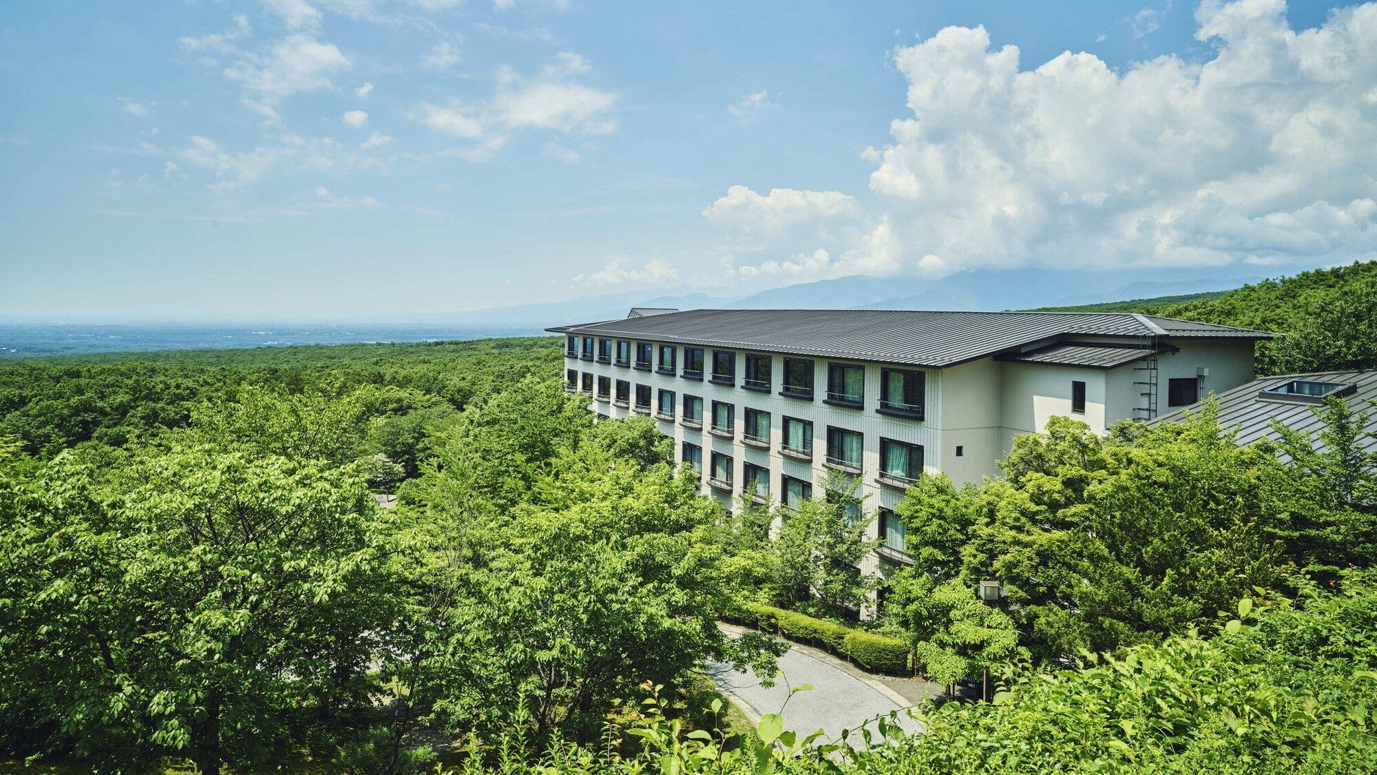 A hotel nestled in the heart of nature.