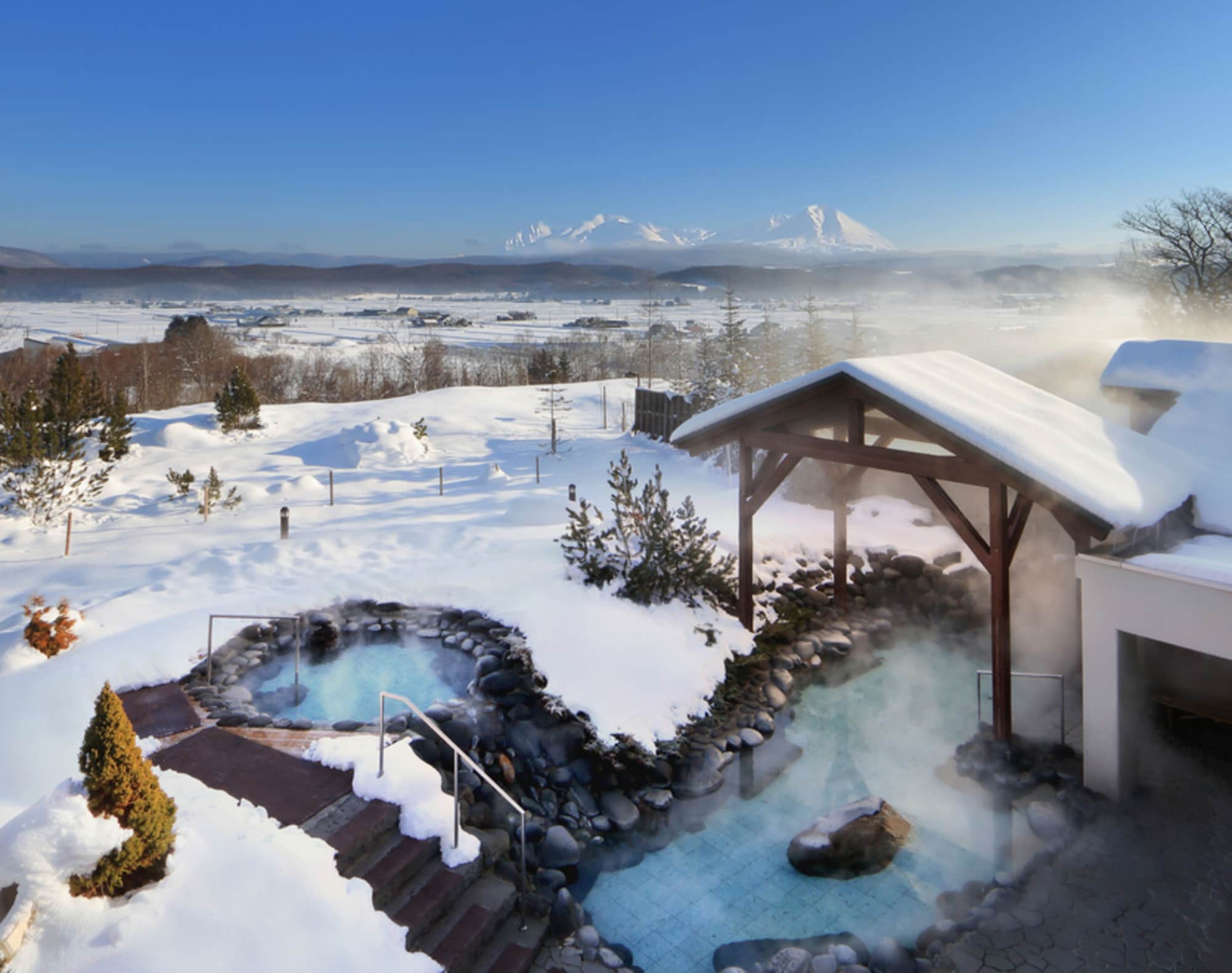 冬季露天浴池