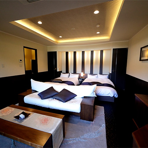 [Guest Rooms] Western-style rooms with open-air baths