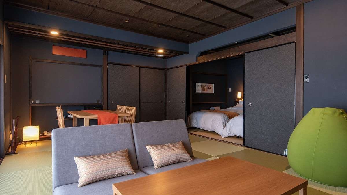 [Lantai 2, 2 kamar] Kamar twin semi-suite dengan pemandian air panas