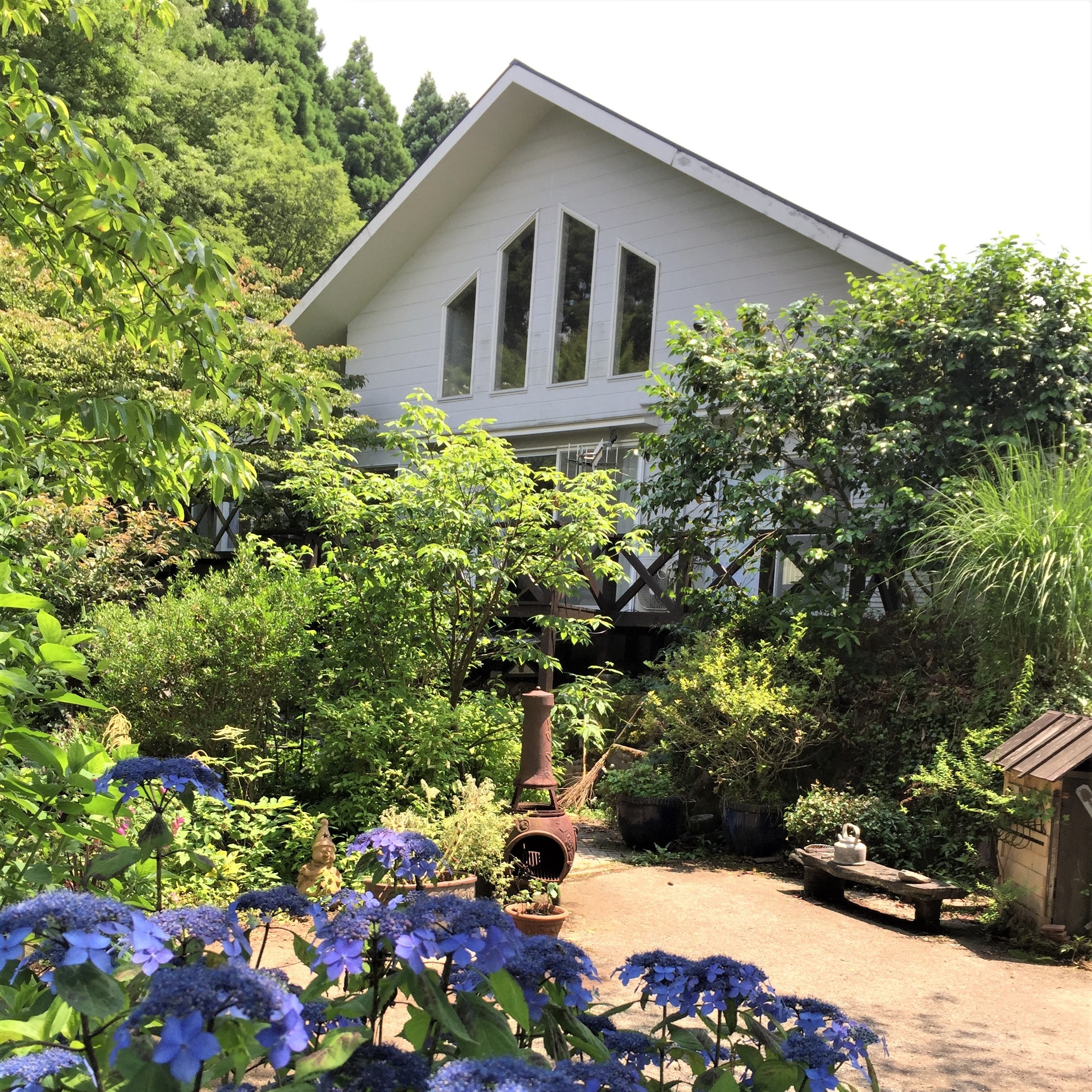 This is a picture taken from the approach to the entrance.