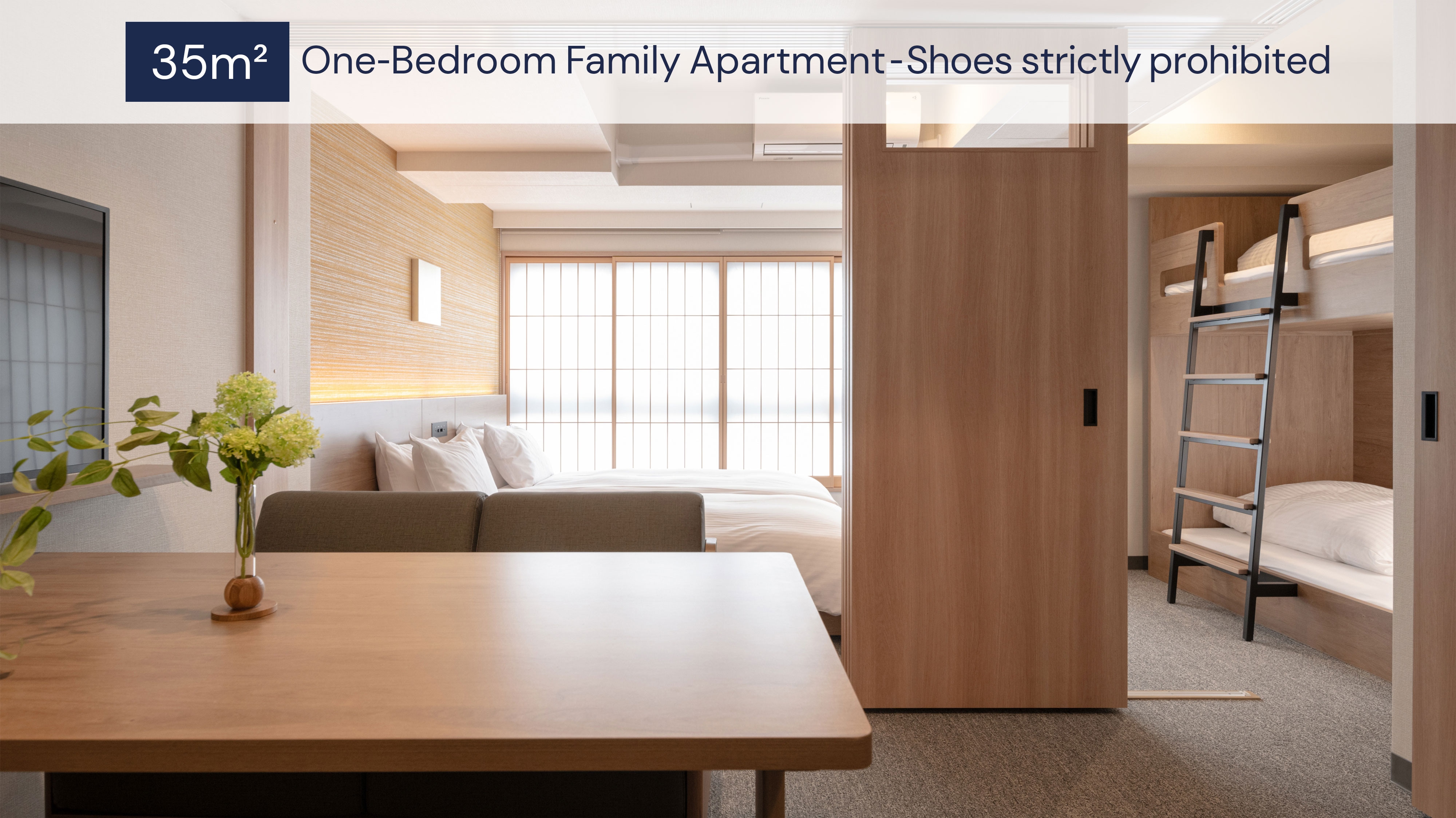 1 Bedroom Family Apartment (Shoes not allowed)