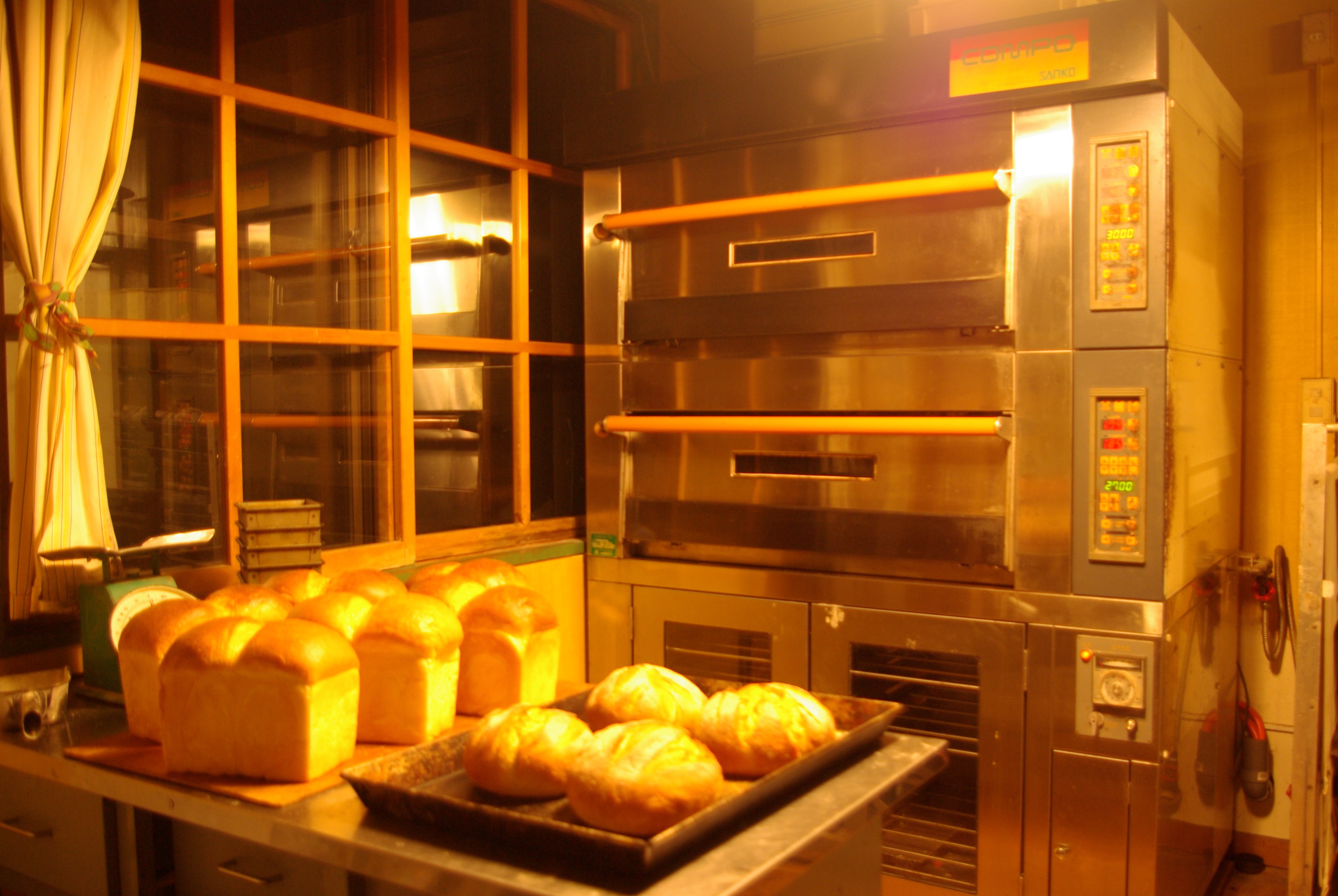 Inside the bakery