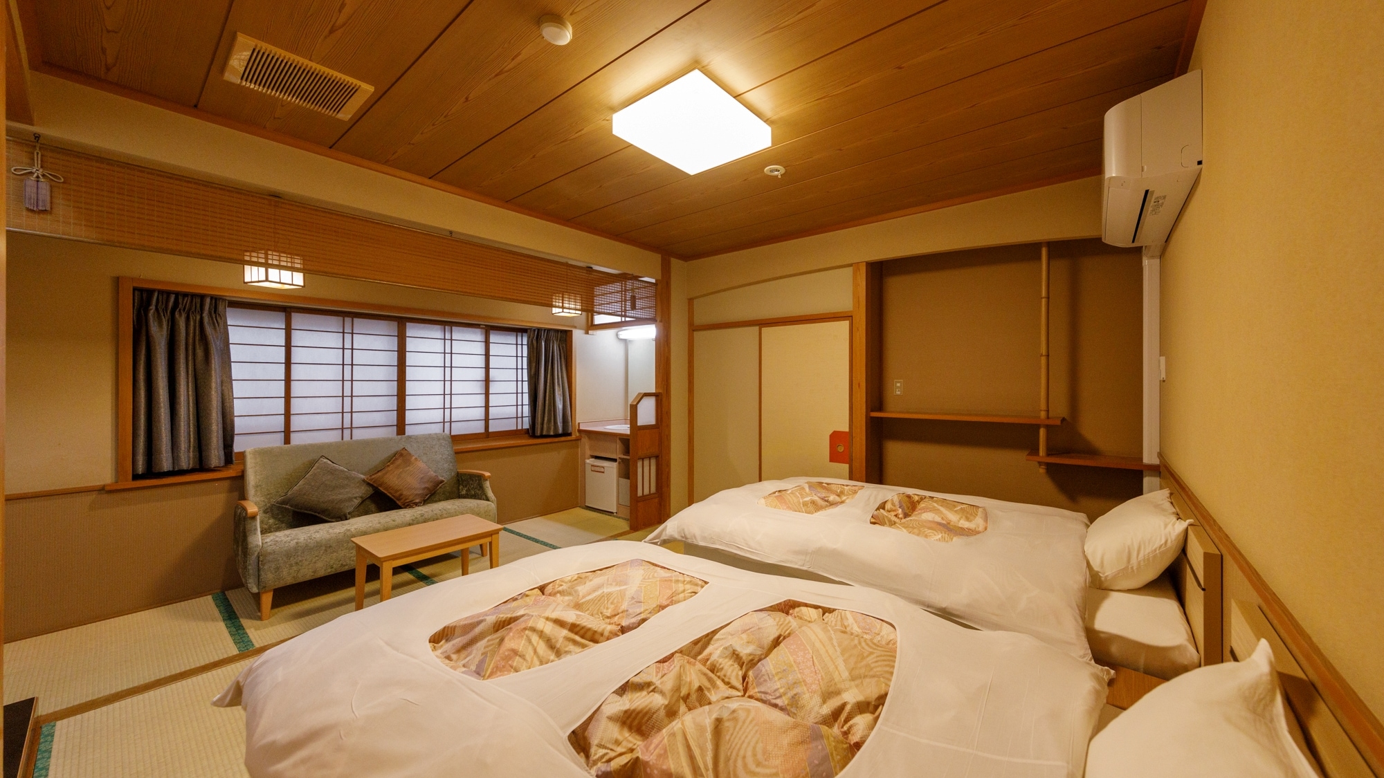 Kamar twin bergaya Jepang