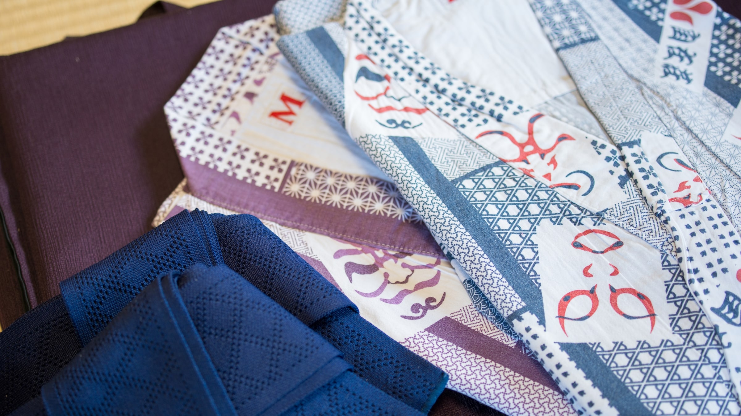Yukata dengan pola Jizaiso asli.
