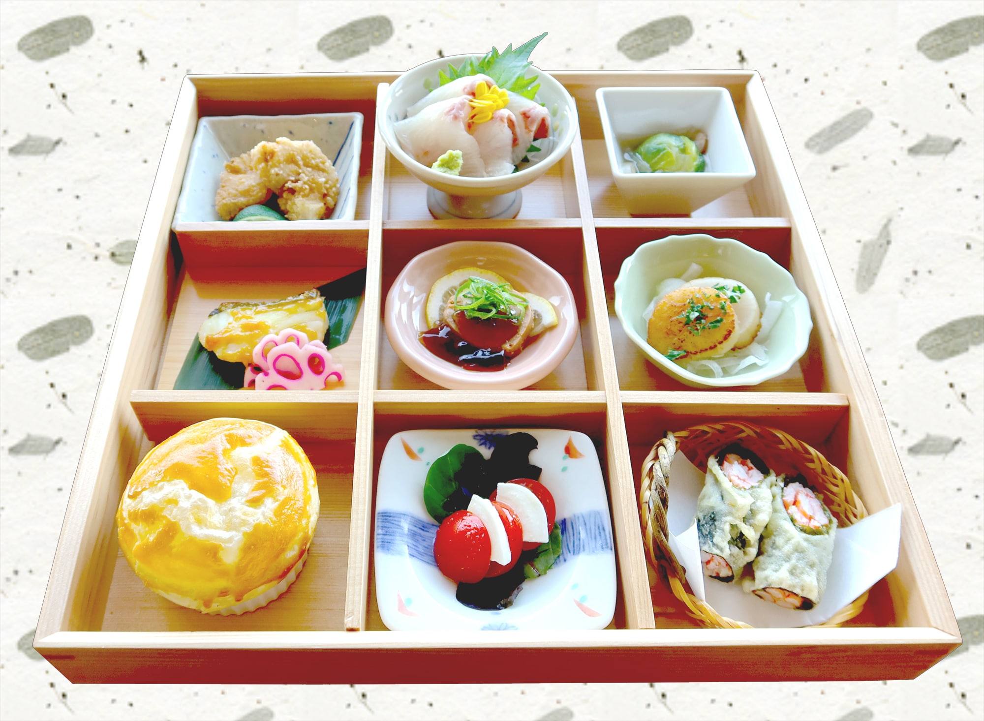 冬季時令御膳（9 種日法菜餚範例）