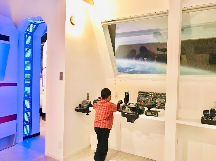 Fun spaceship cockpit
