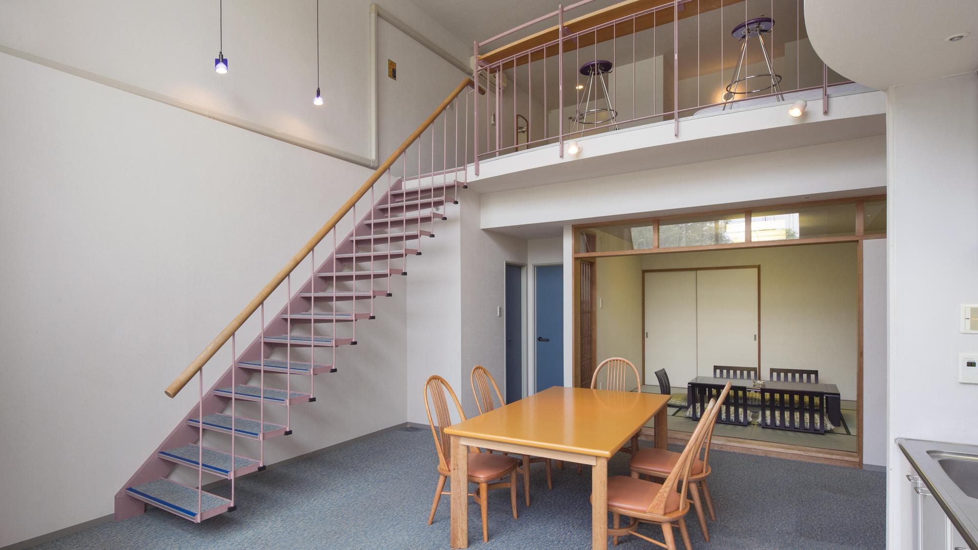 Maisonette Japanese and Western rooms 81㎡ (Japanese, 8 tatami mats) Capacity 5 people: All the equipment is available as in other rooms.