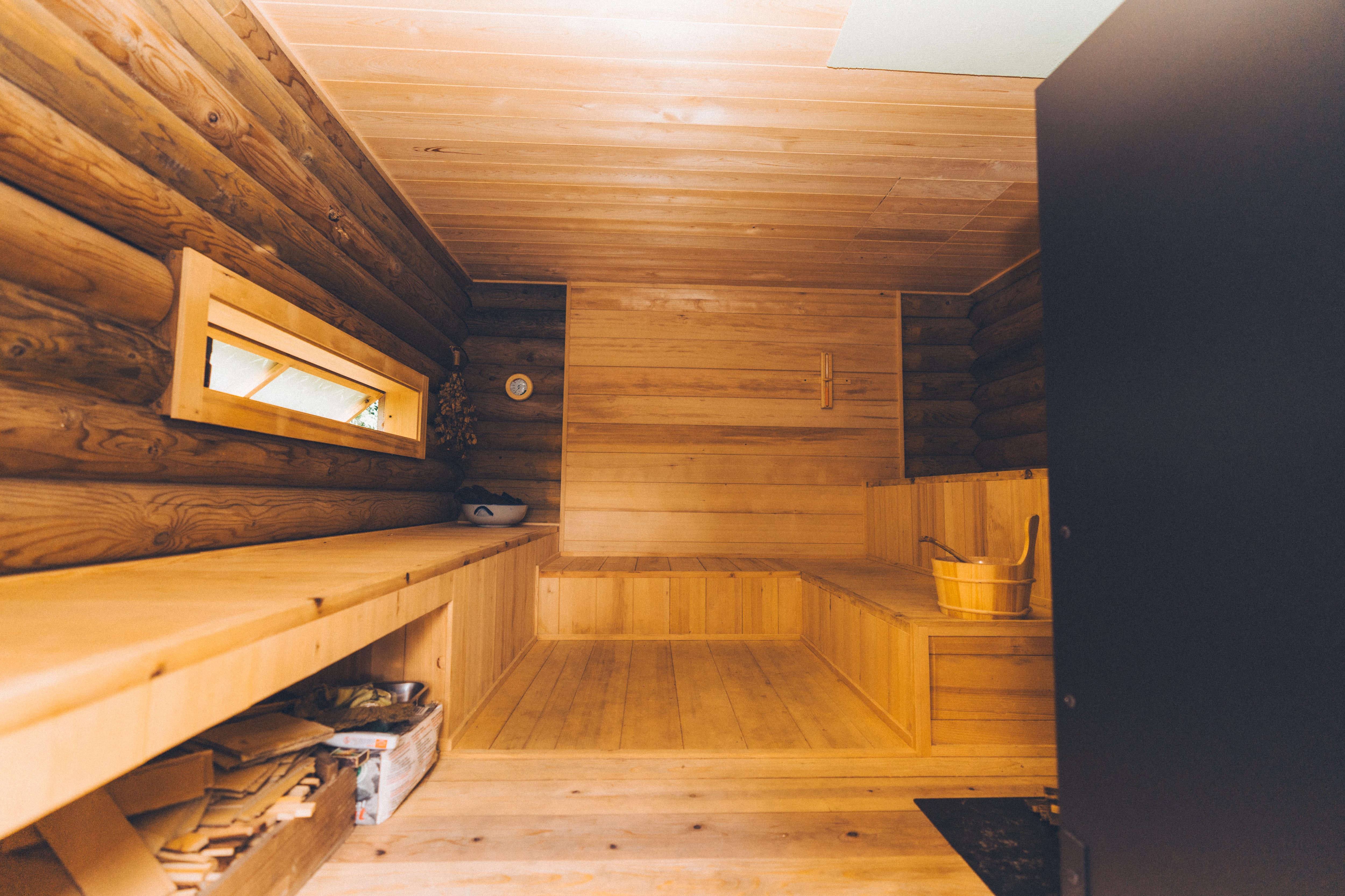 사우나는 로그하우스 본격 로우류