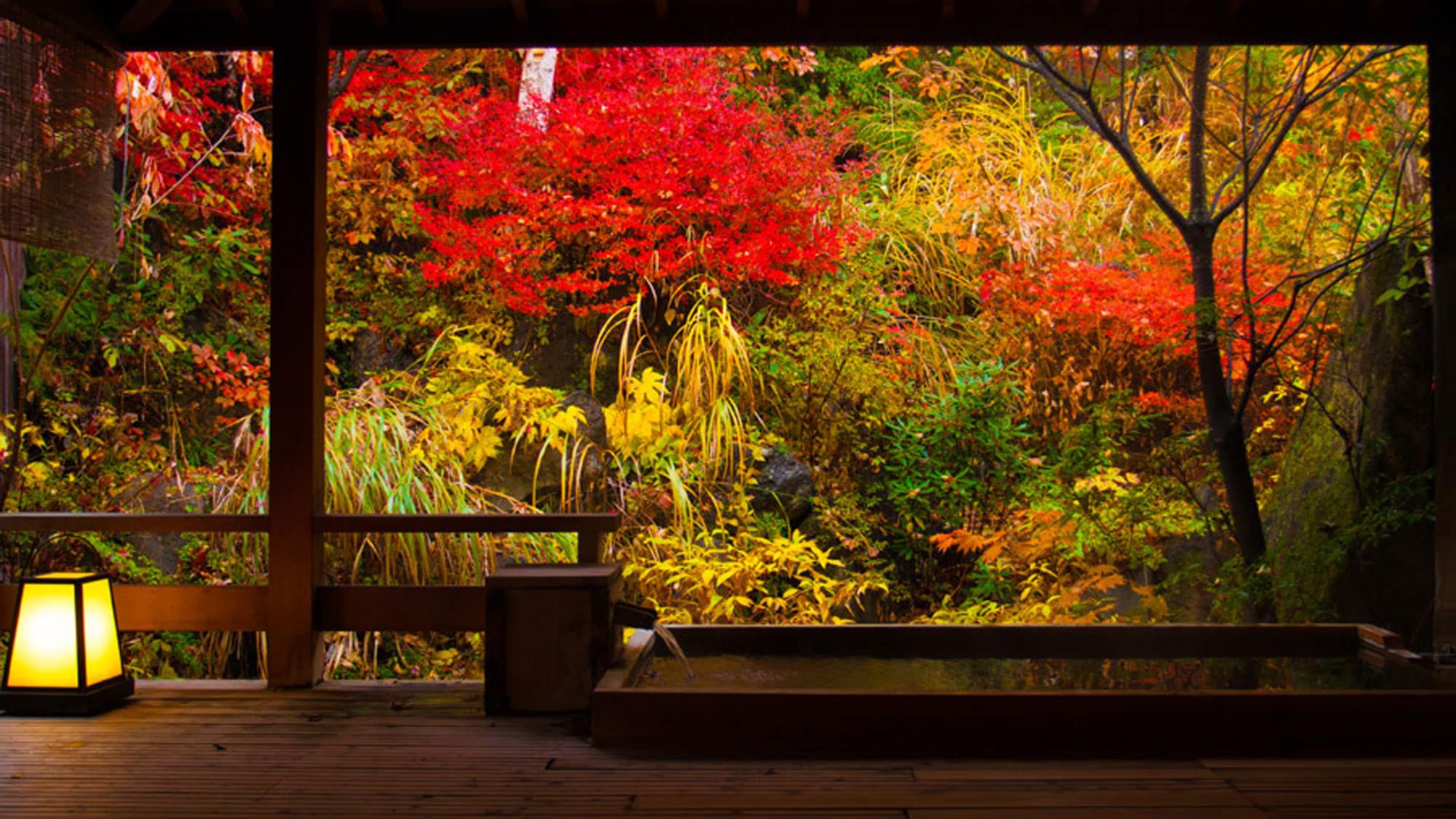 ～貸切露天風呂　水長（すいちょう）の湯　秋～