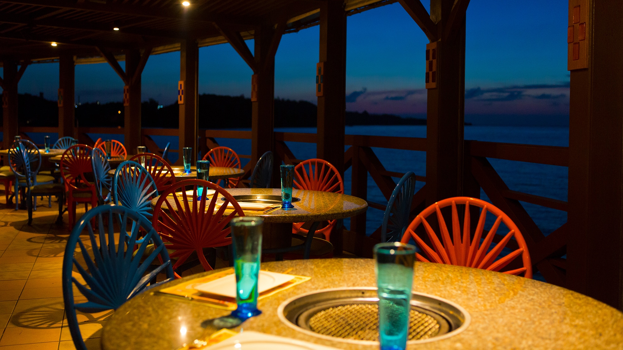 Restaurant coral sea view