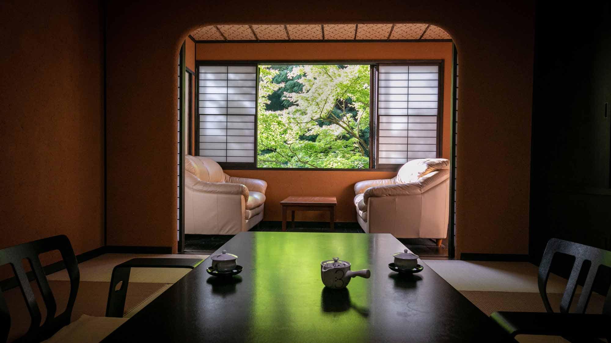 Guest room with open-air bath (Bamboo and Mai no Ma 5)