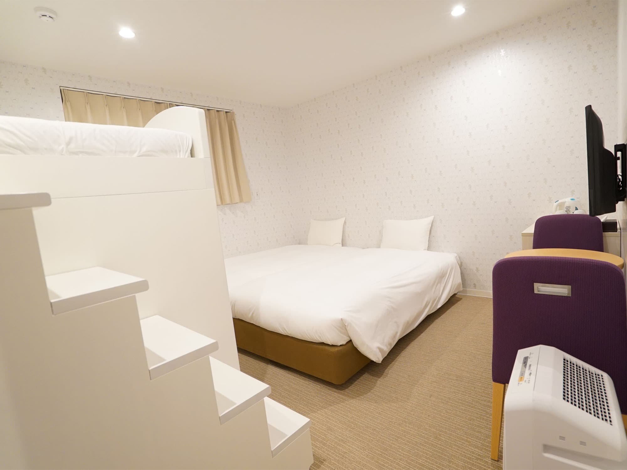 Family room 20.8㎡, reservations can be made for up to 4 adults, using bunk beds