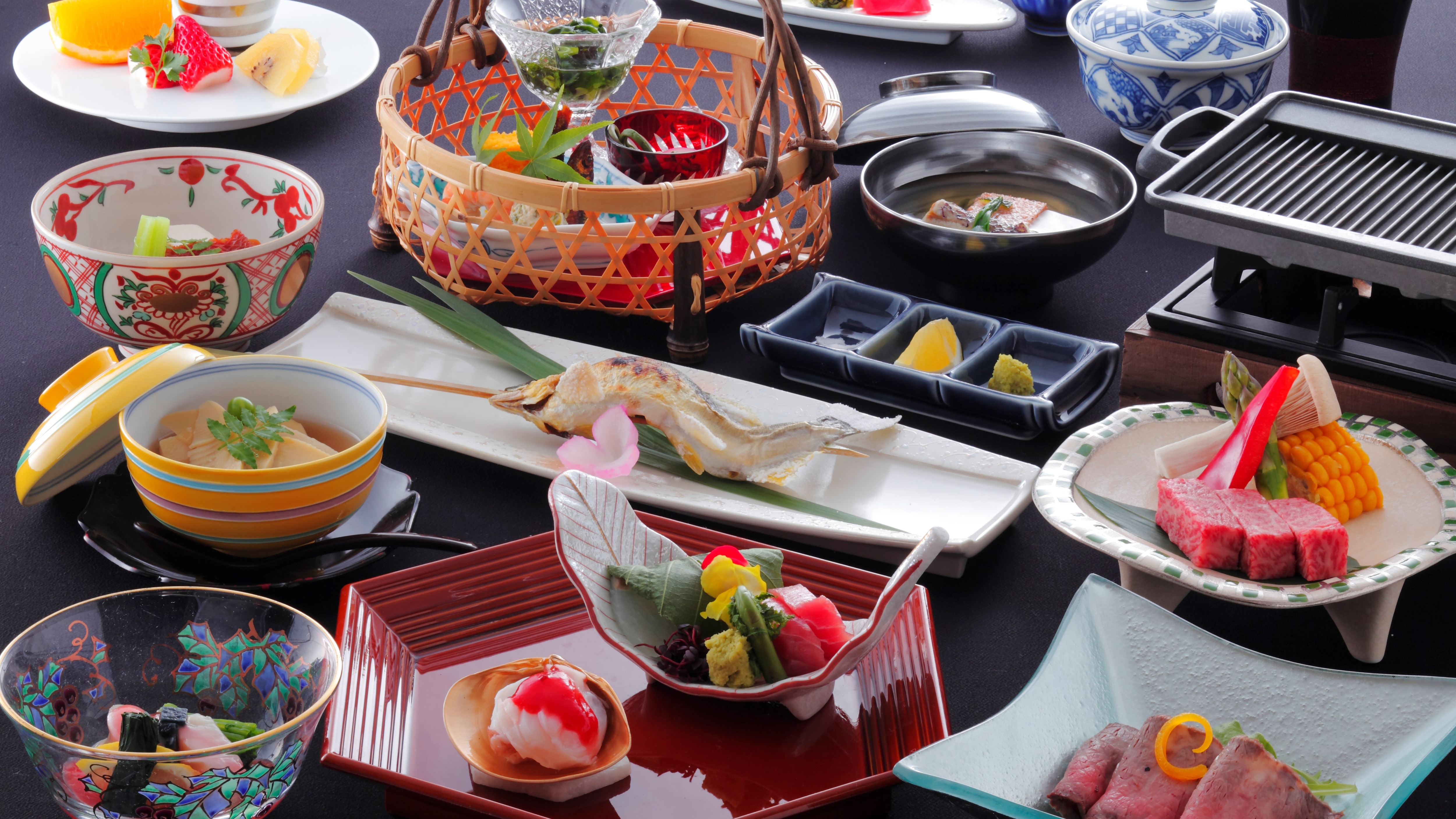 An example of Hida beef steak banquet