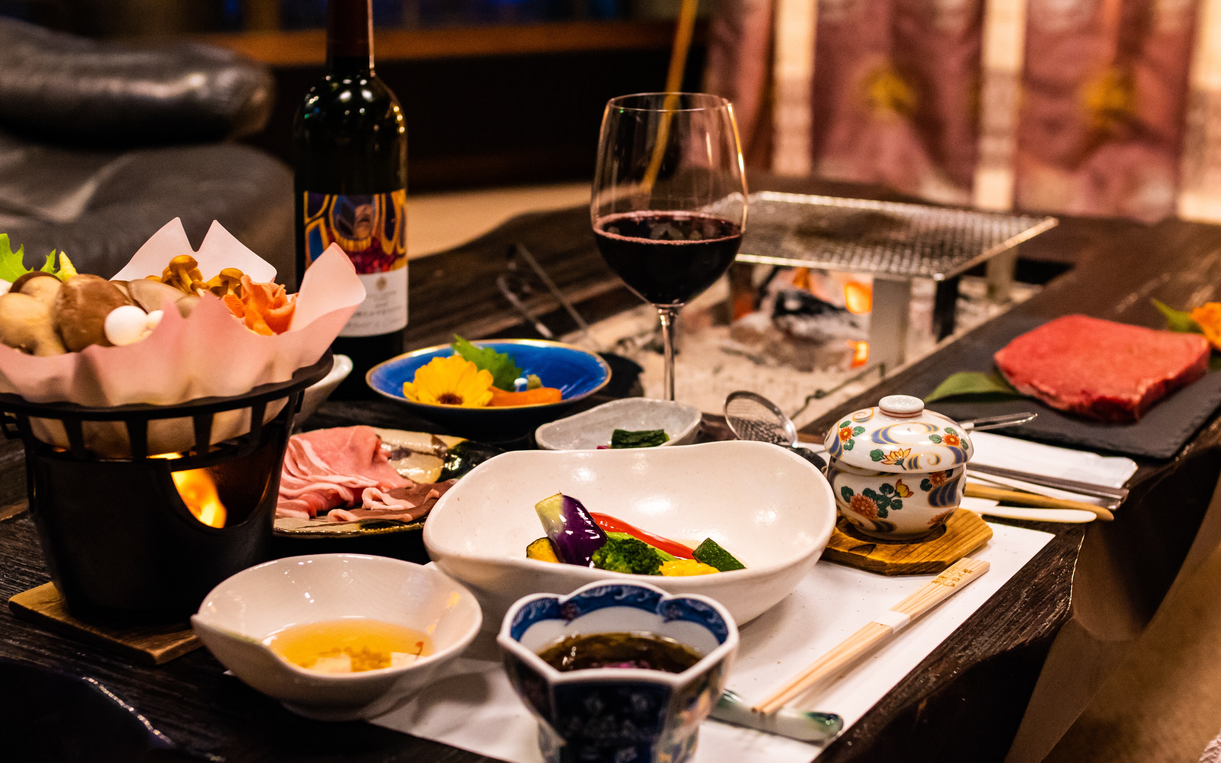 Full course dinner